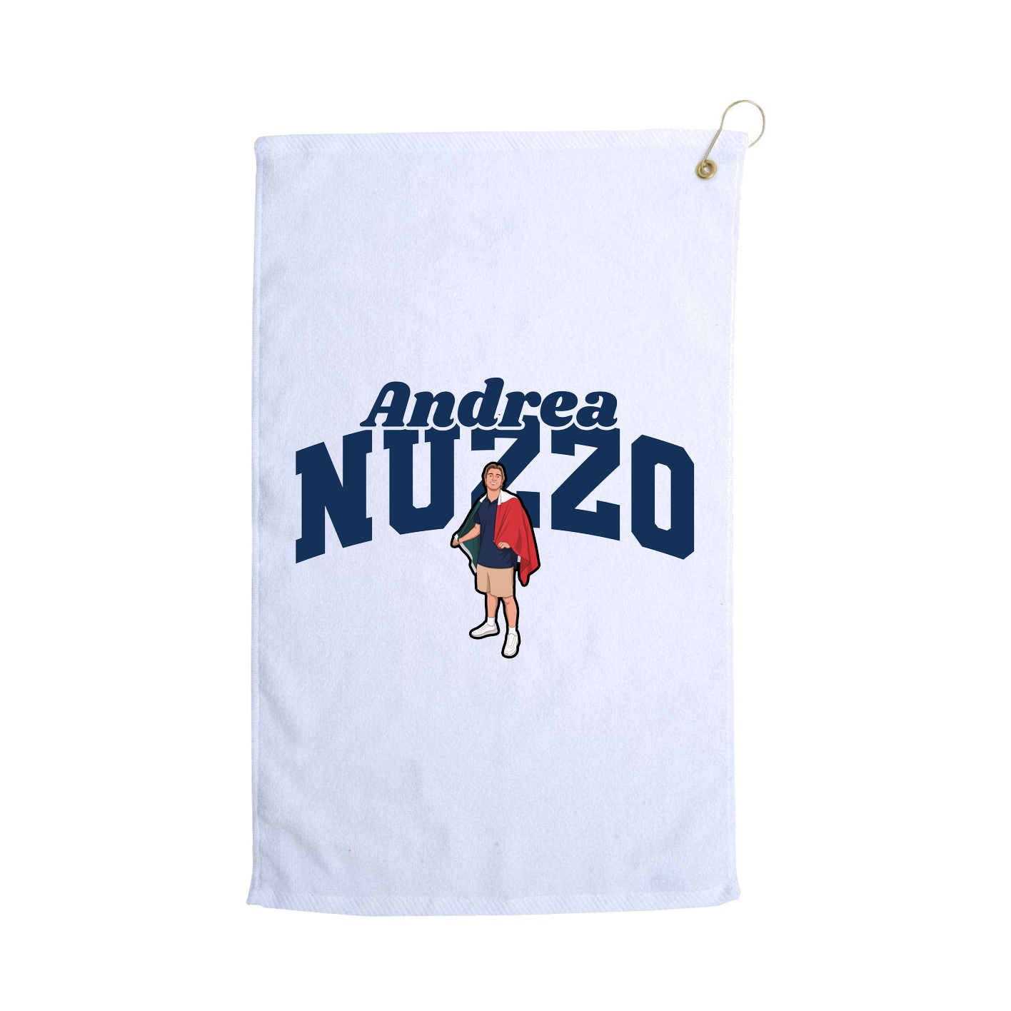 Golf Towel — Signature Arch in White