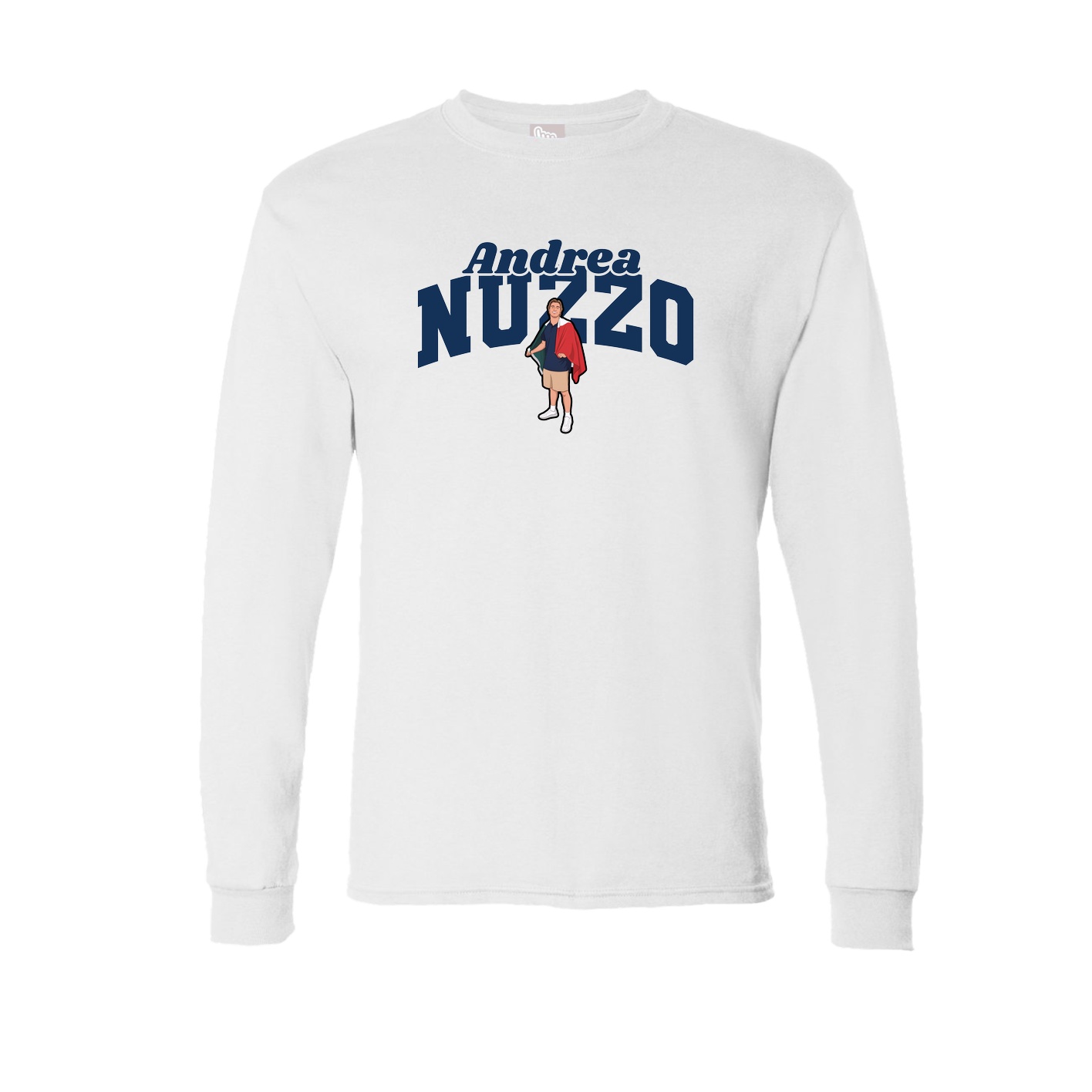 Long Sleeve Tee — Signature Arch in White