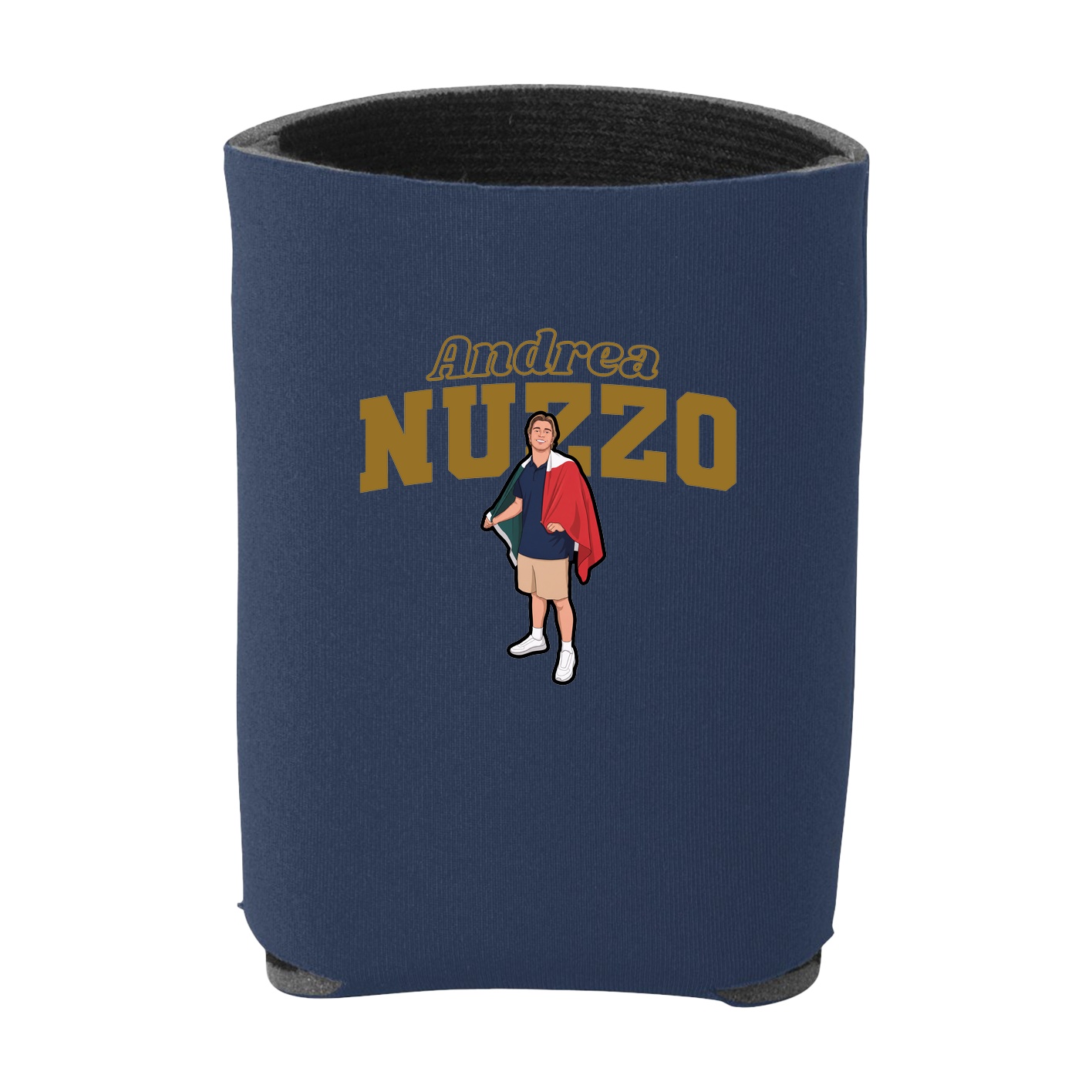 Can Holder — Name Arch in Navy