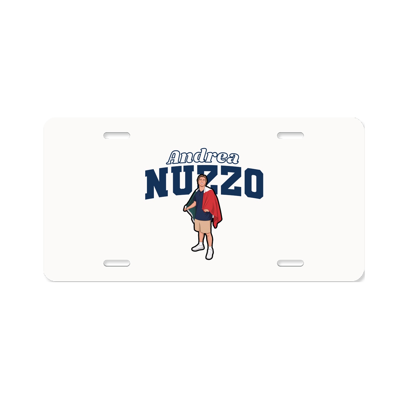 License Plate — Name Arch in Classic