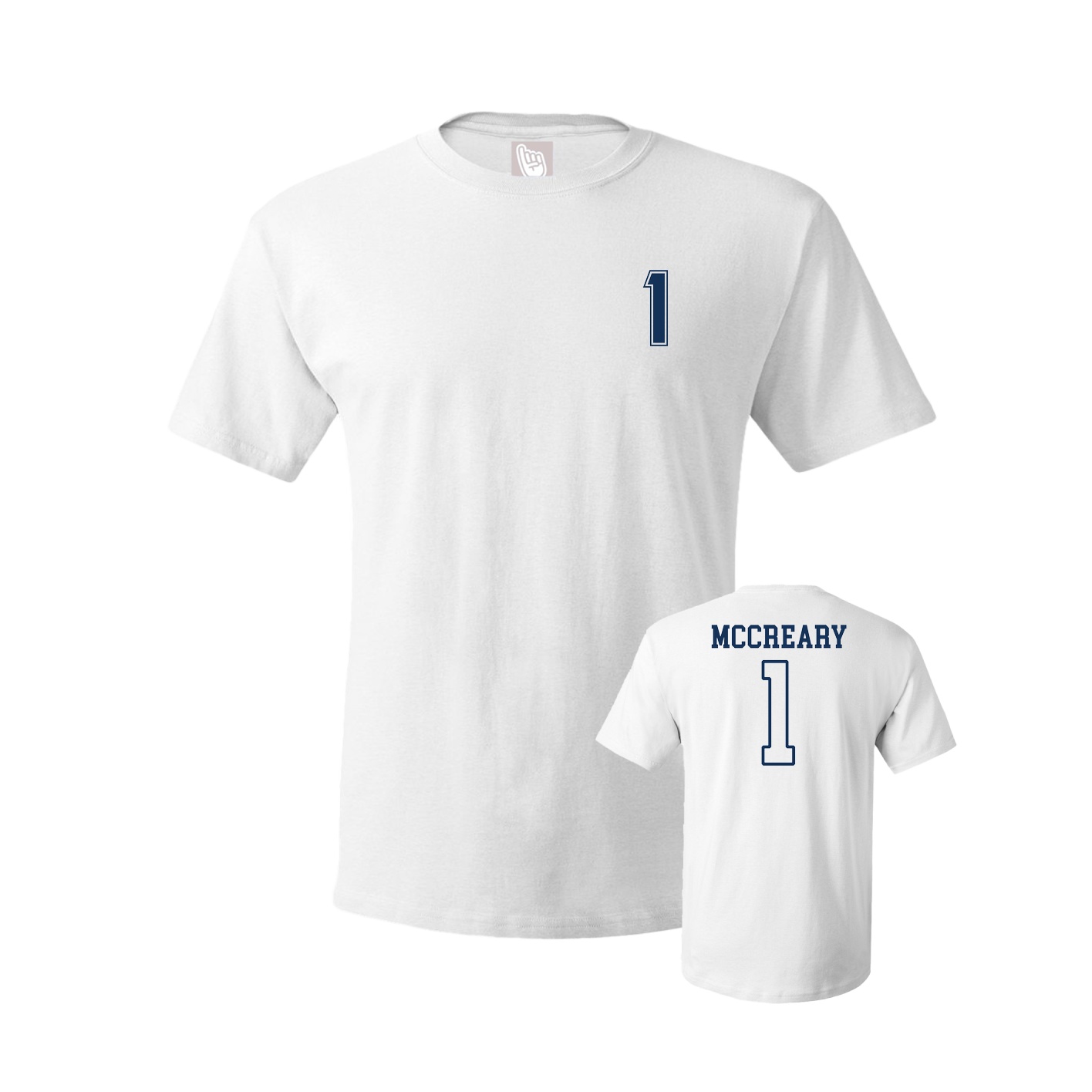 Youth Tee — Chest Back in White