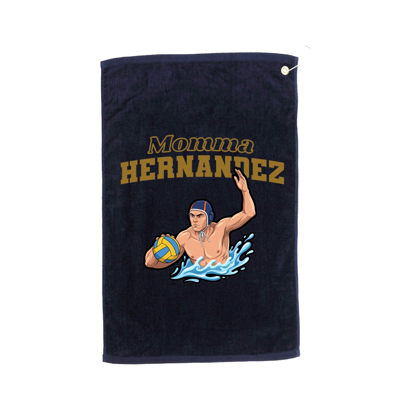 Golf Towel — Mothers Day Block in Navy