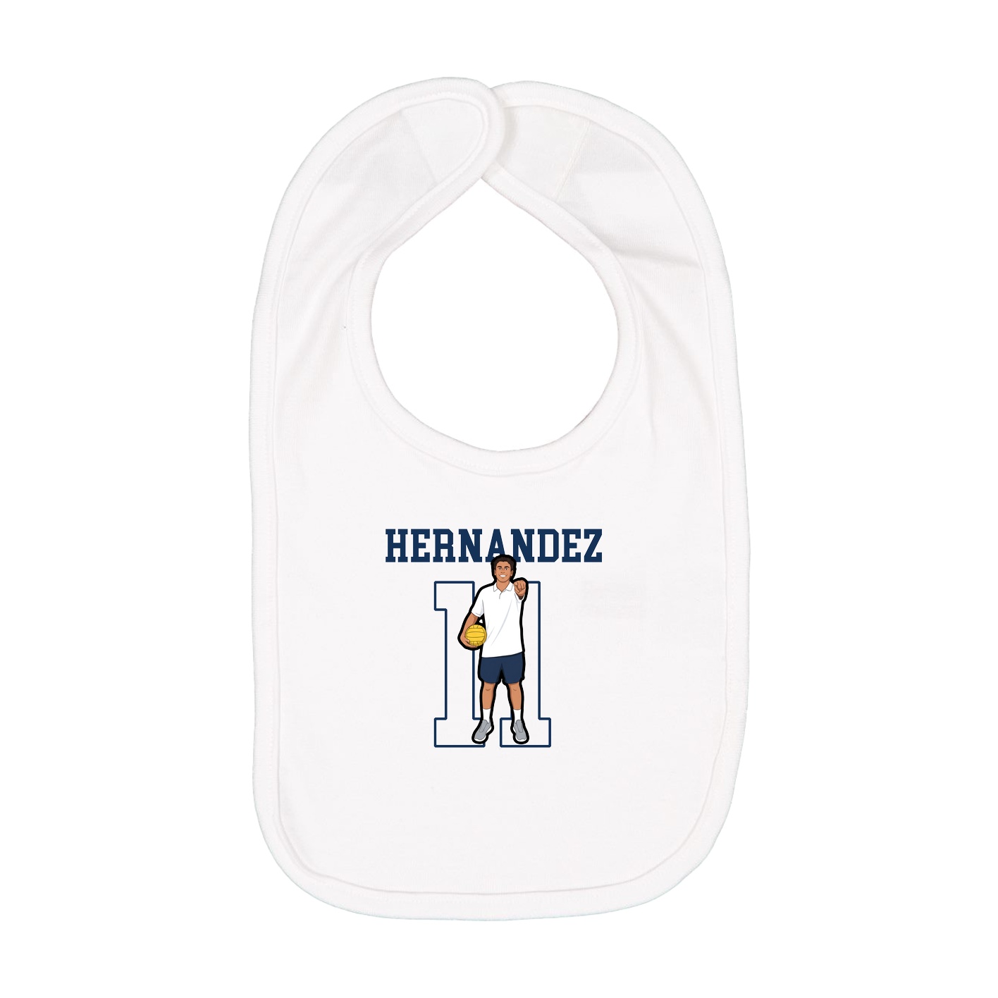 Infant Bib — Shirsey in White