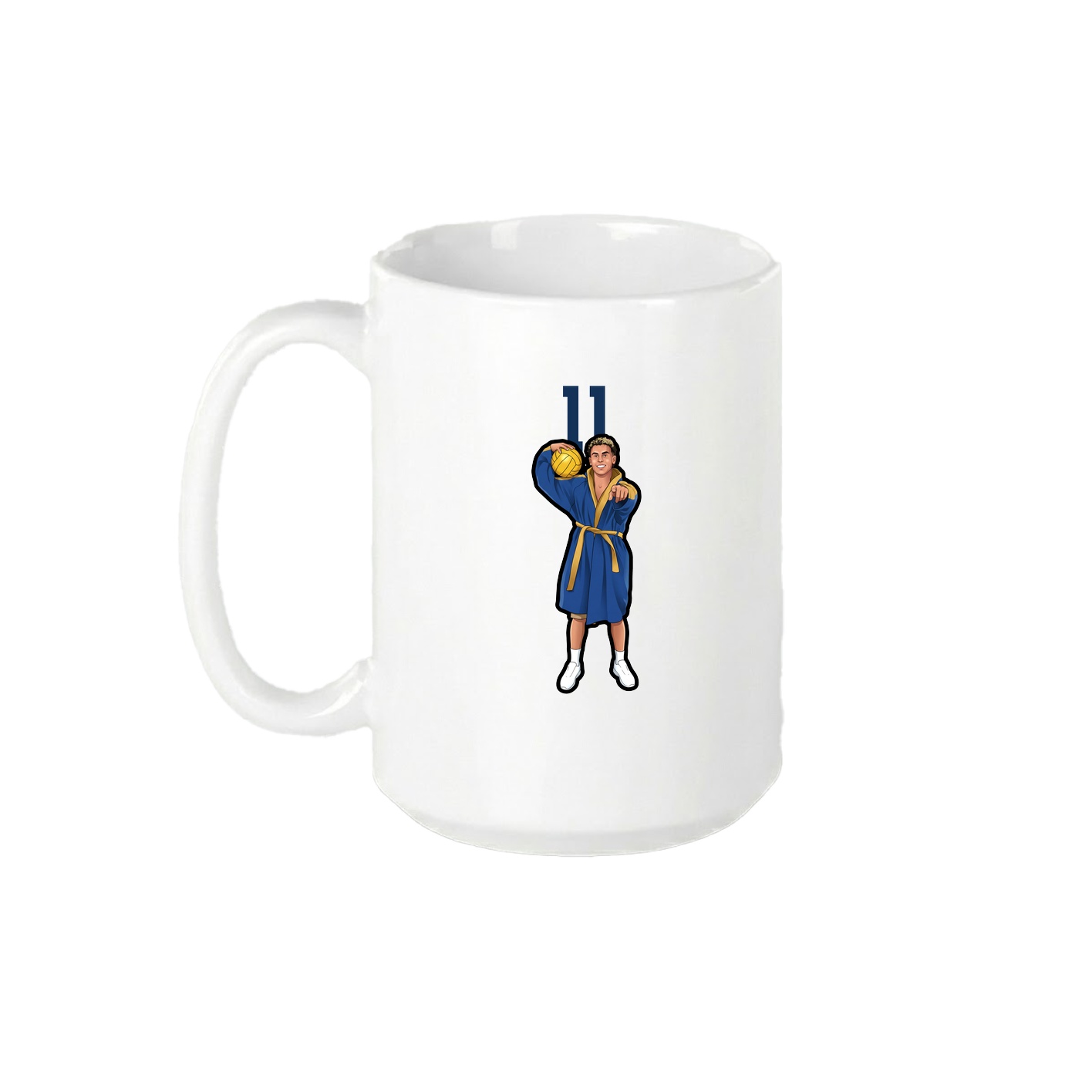 15oz Coffee Mug — Number Top in White