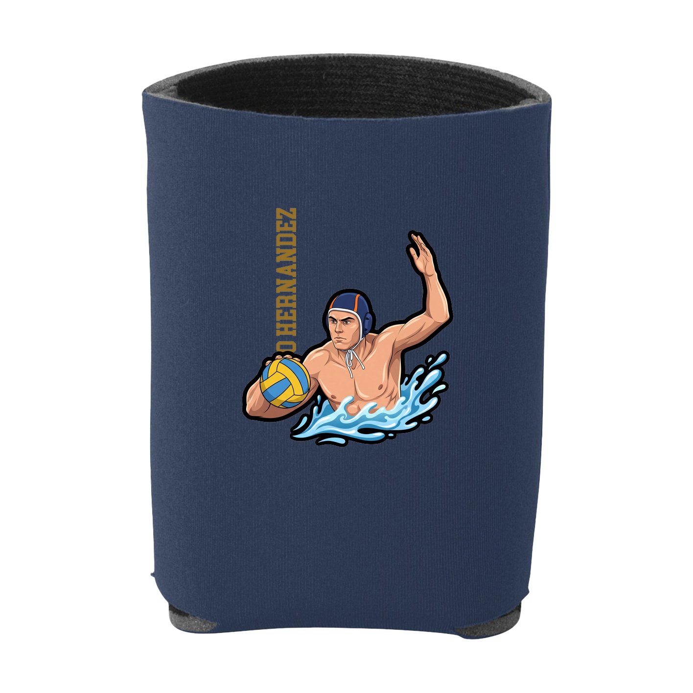 Can Holder — Name Vertical in Navy