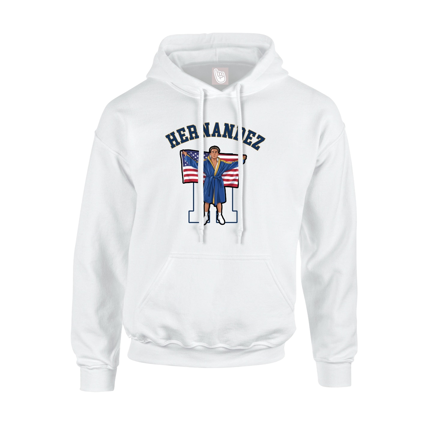 Youth Hoodie — Shirsey Arch in White