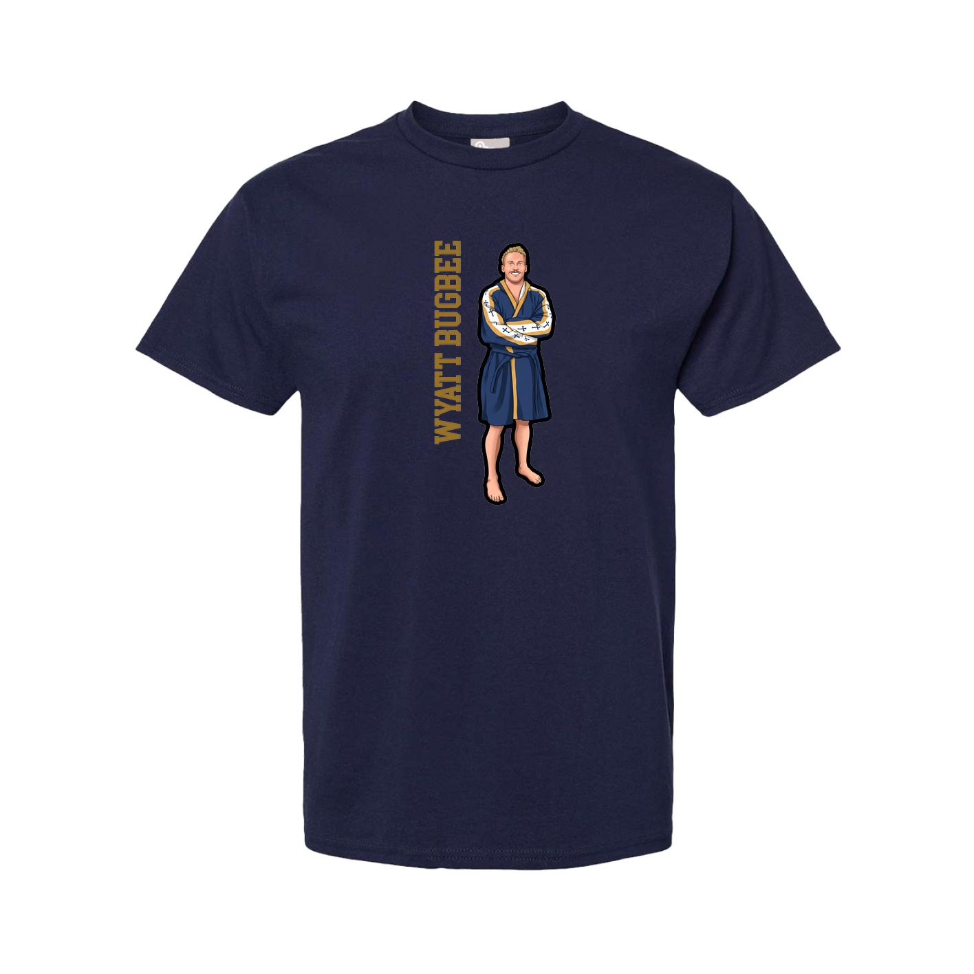 Youth Tee — Name Vertical in Navy