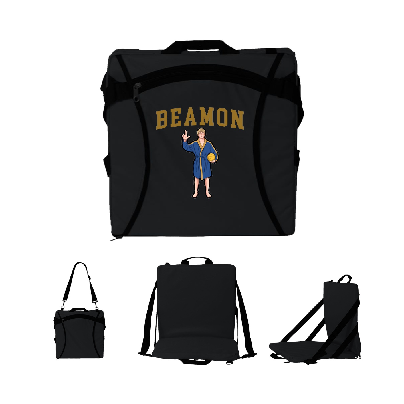 Folding Stadium Seat — Shirsey in Black