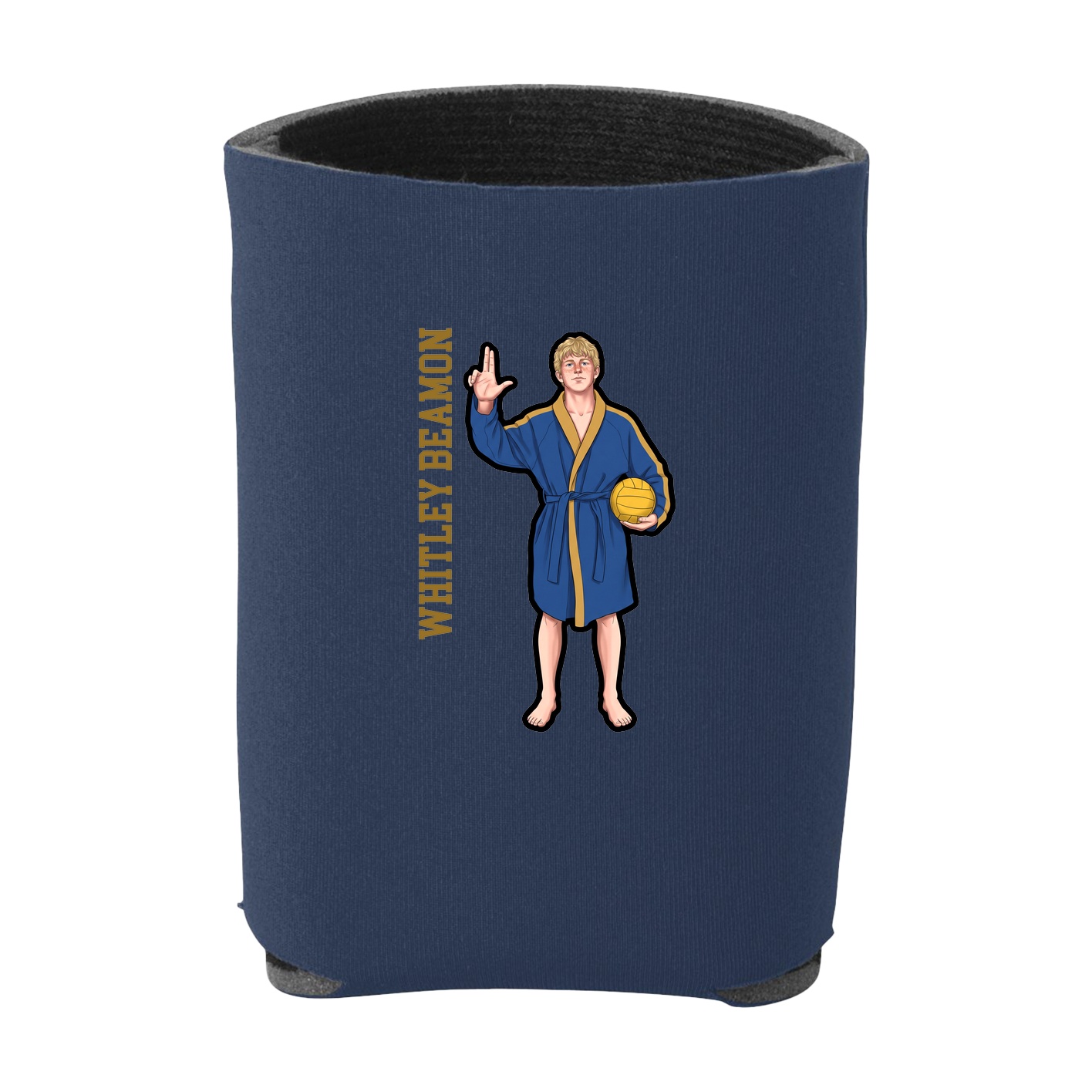 Can Holder — Name Vertical in Navy
