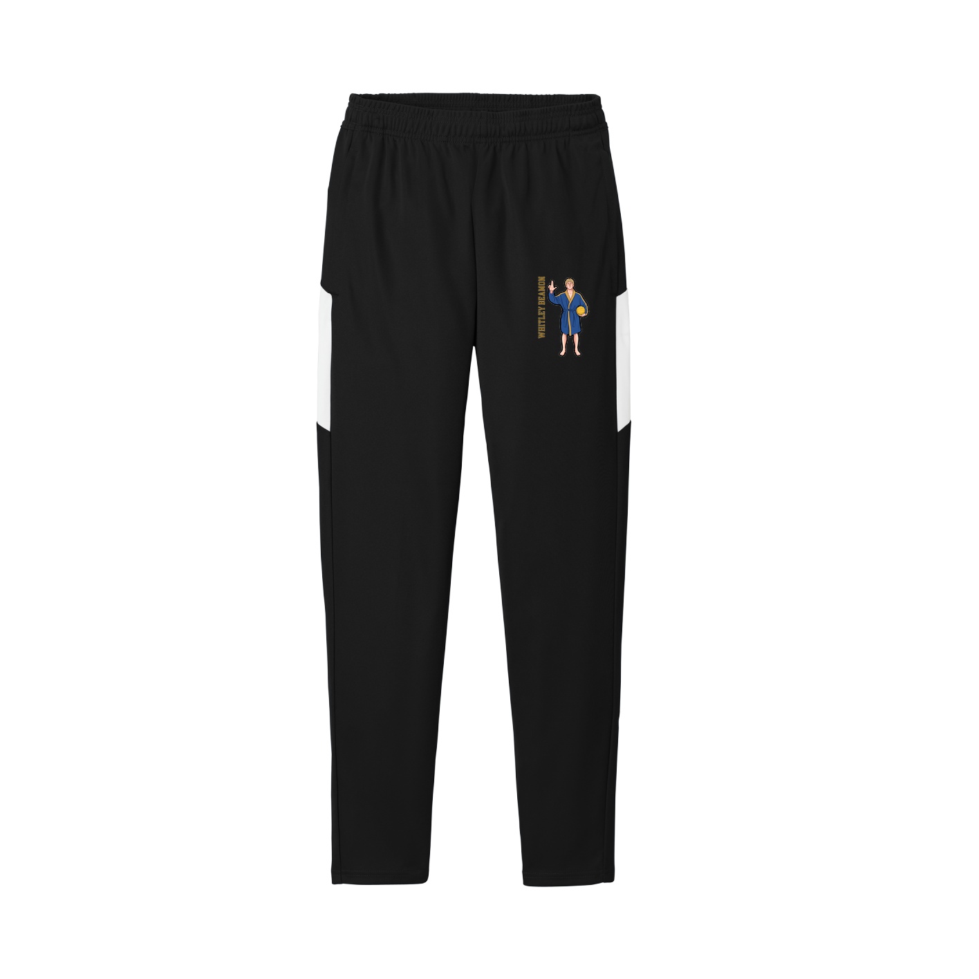 Team Travel Pant — Name Vertical in Black/White