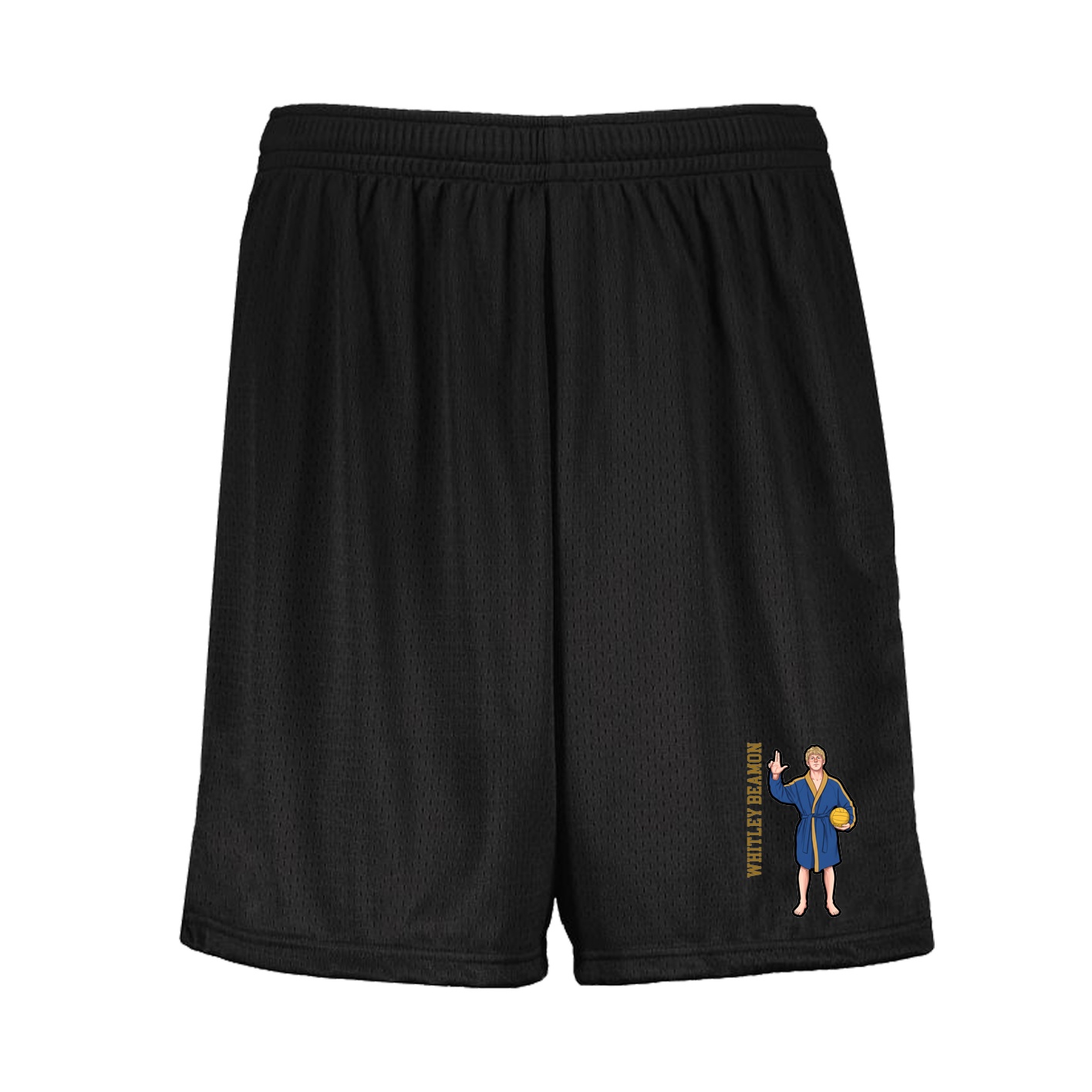 Shorts — Name Vertical in Black
