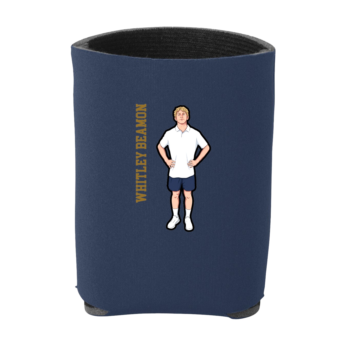 Can Holder — Name Vertical in Navy
