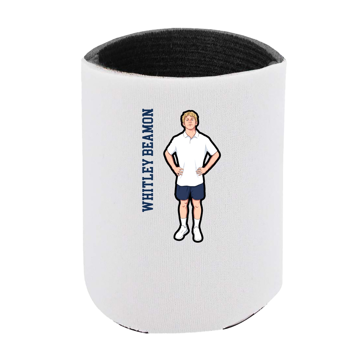 Can Holder — Name Vertical in White