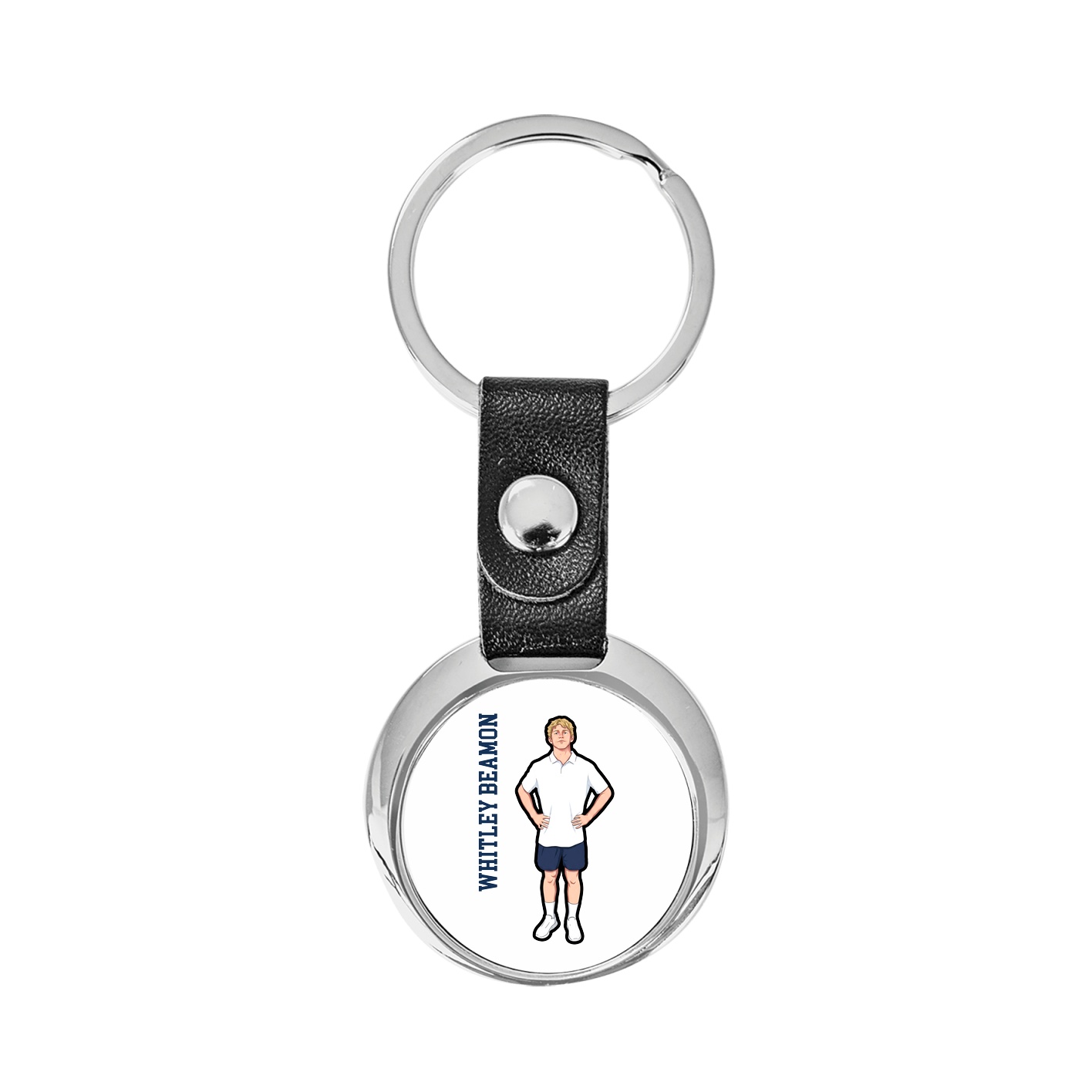 Key Chain — Name Vertical in Classic