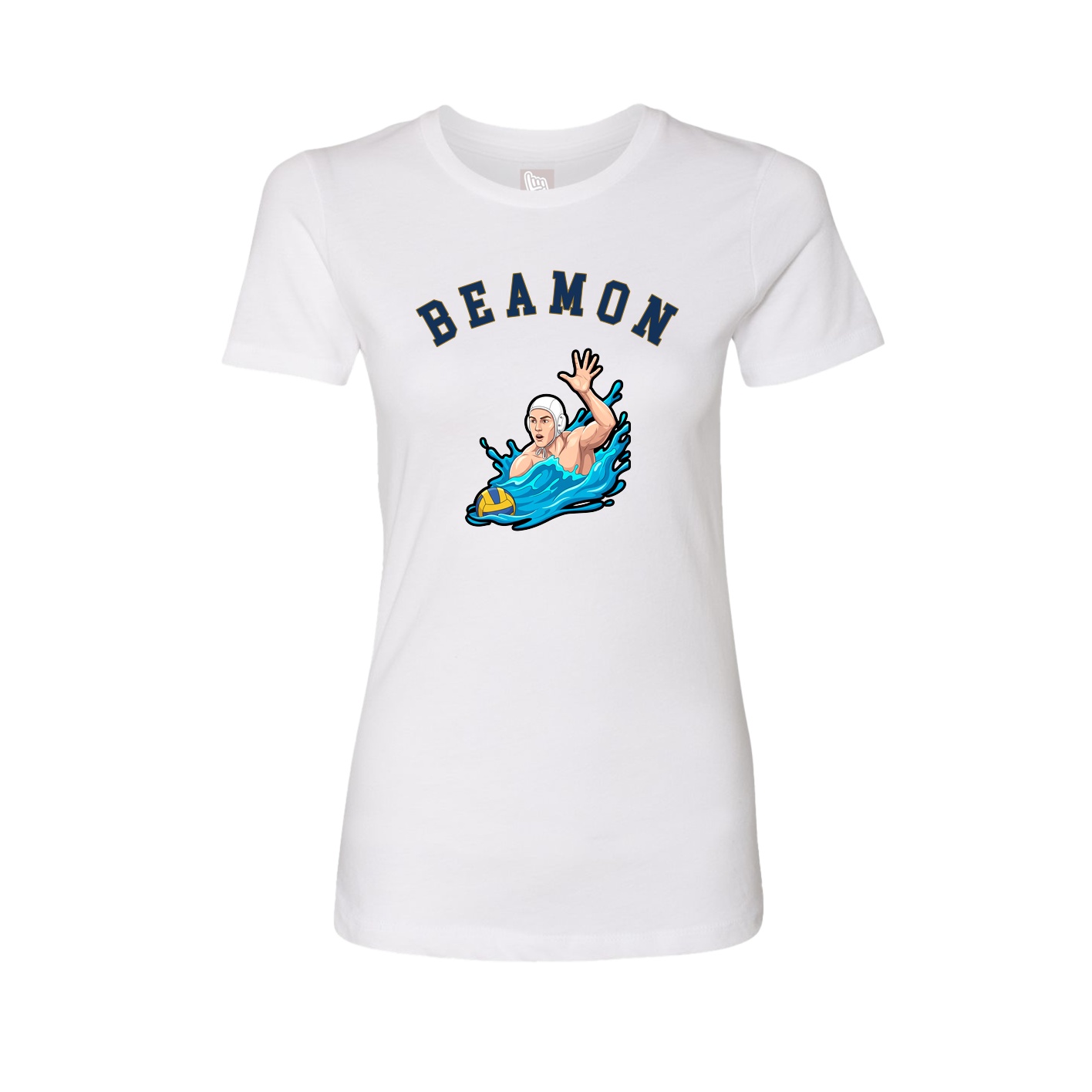 Fitted Women's Tee — Shirsey Arch in White