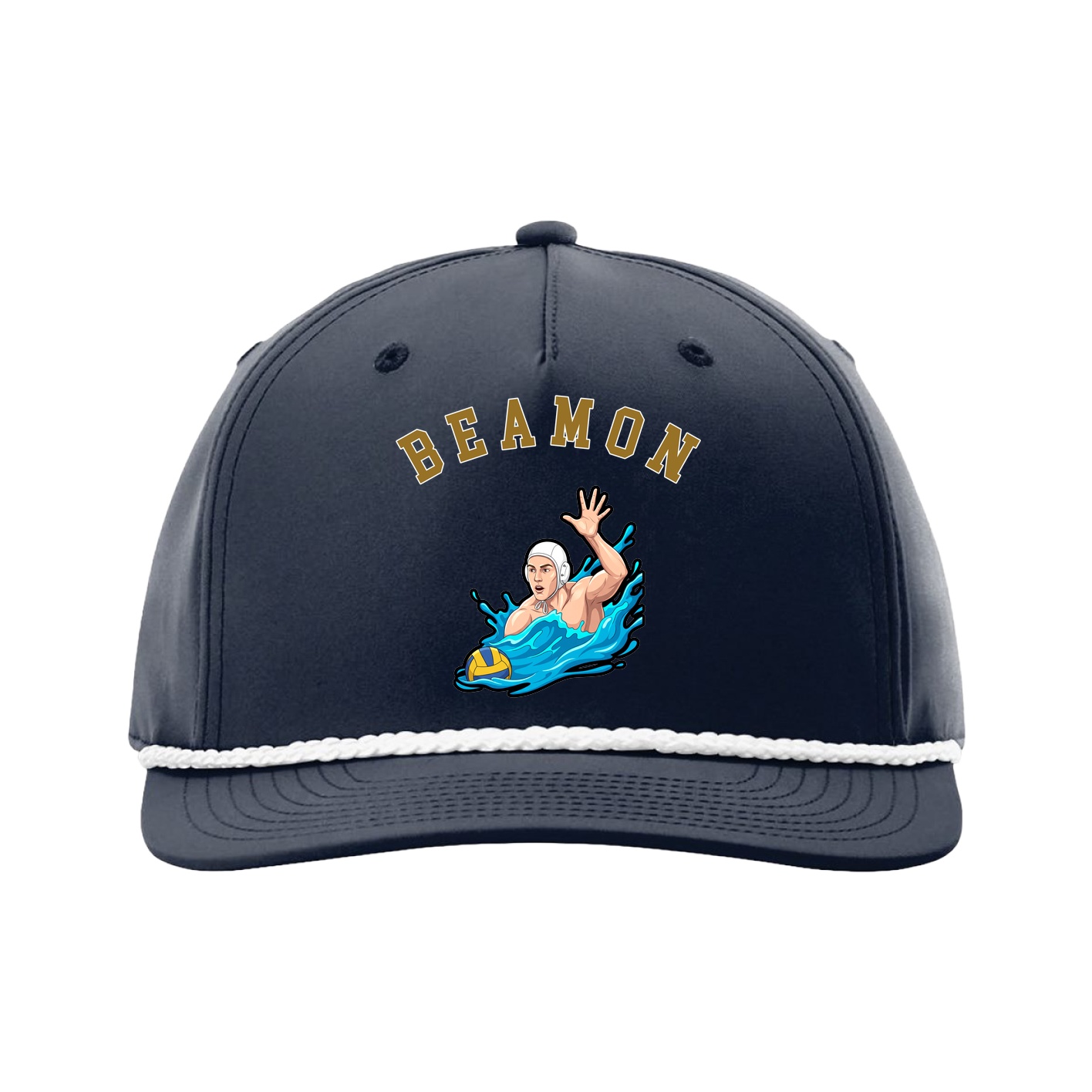 Five-Panel Classic Rope Cap — Shirsey Arch in Navy