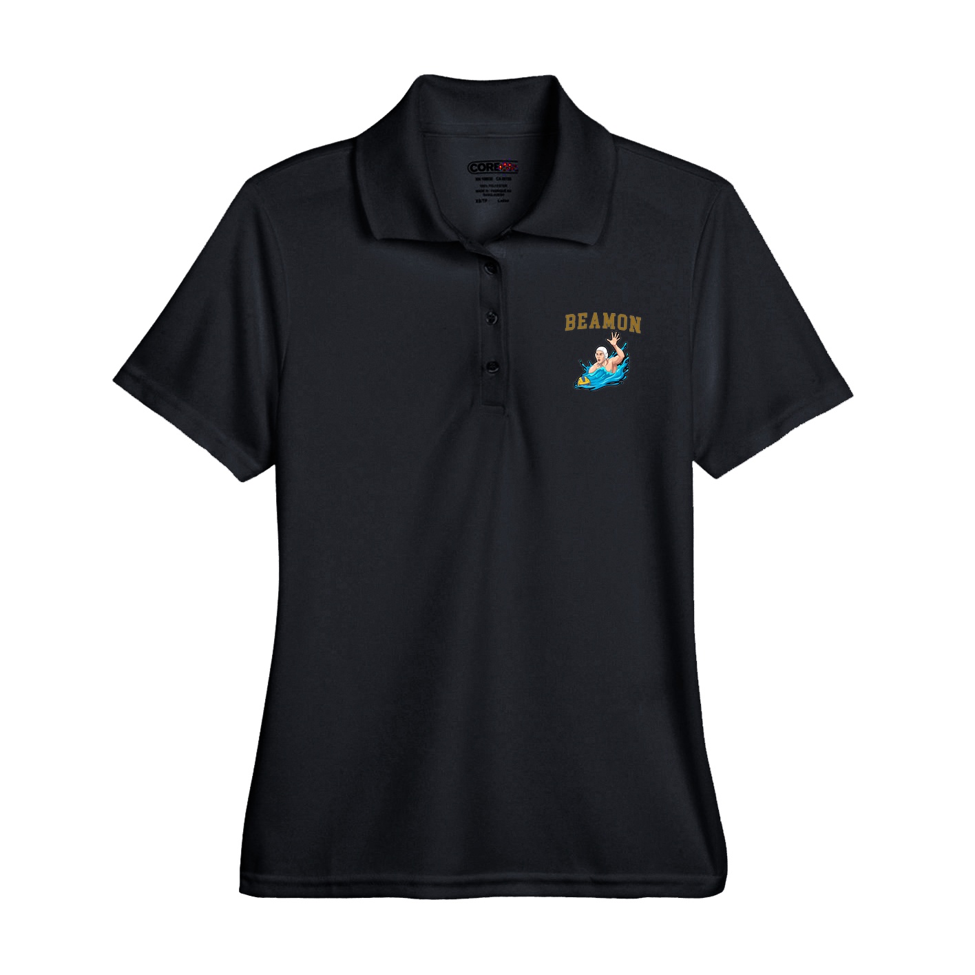 Womens Performance Polo — Shirsey in Black