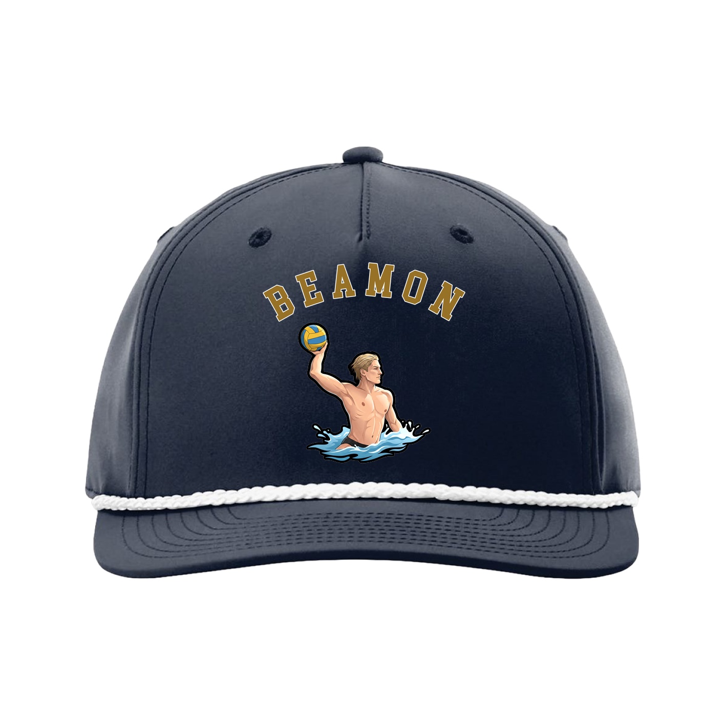 Five-Panel Classic Rope Cap — Shirsey Arch in Navy