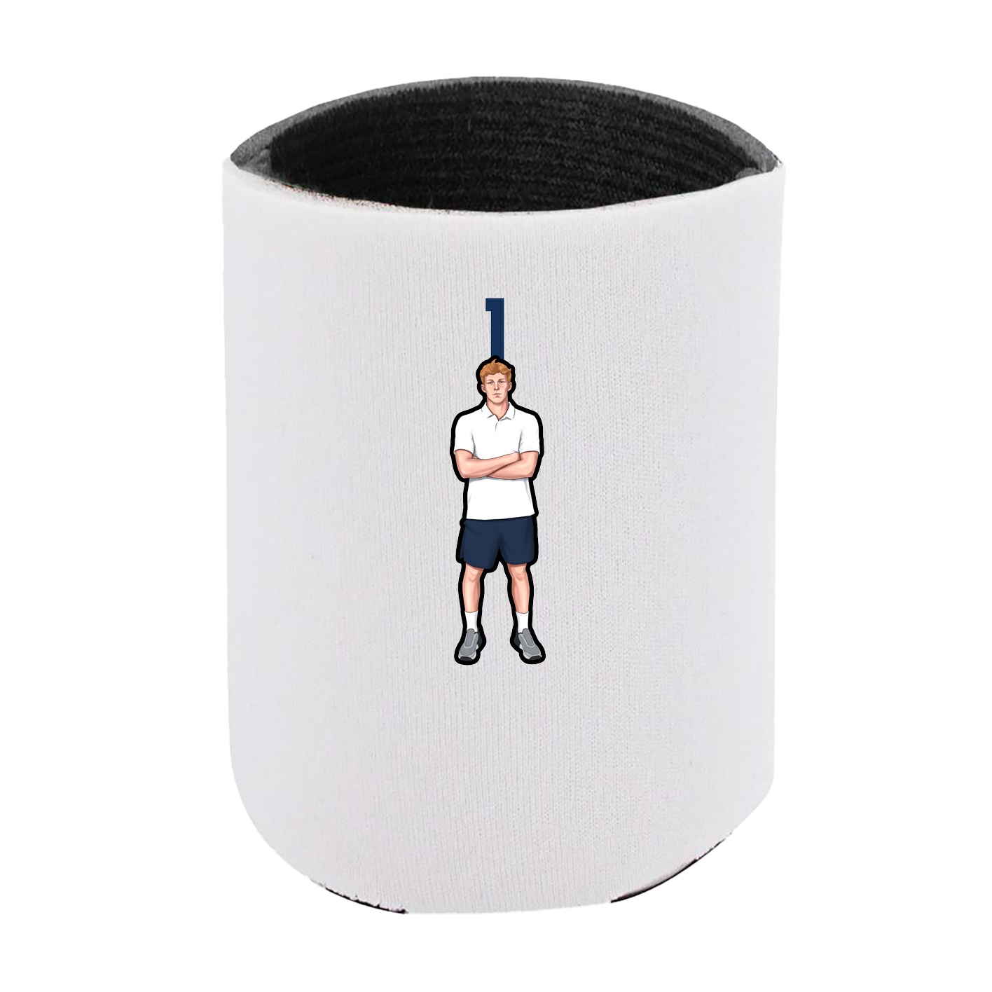Can Holder — Number Top in White