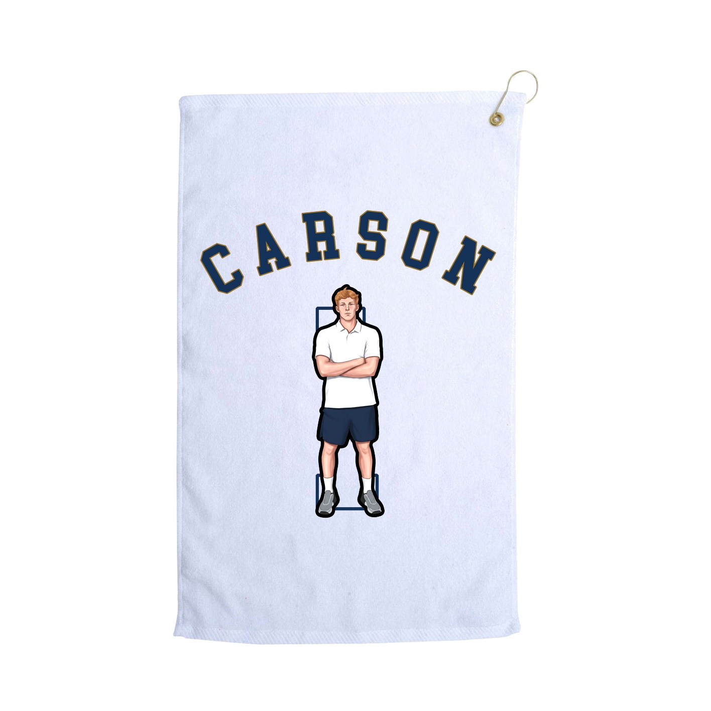 Golf Towel — Shirsey Arch in White