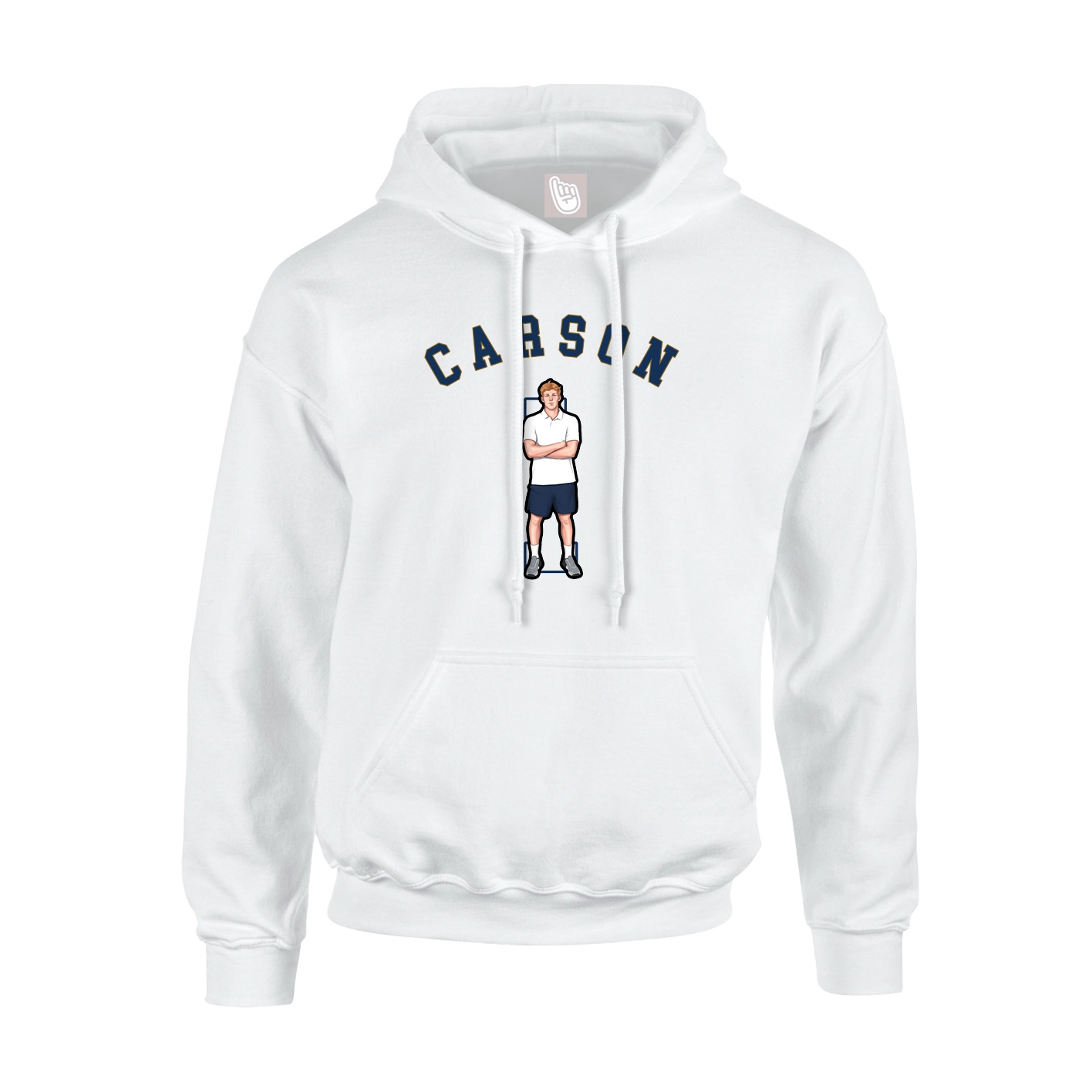Youth Hoodie — Shirsey Arch in White