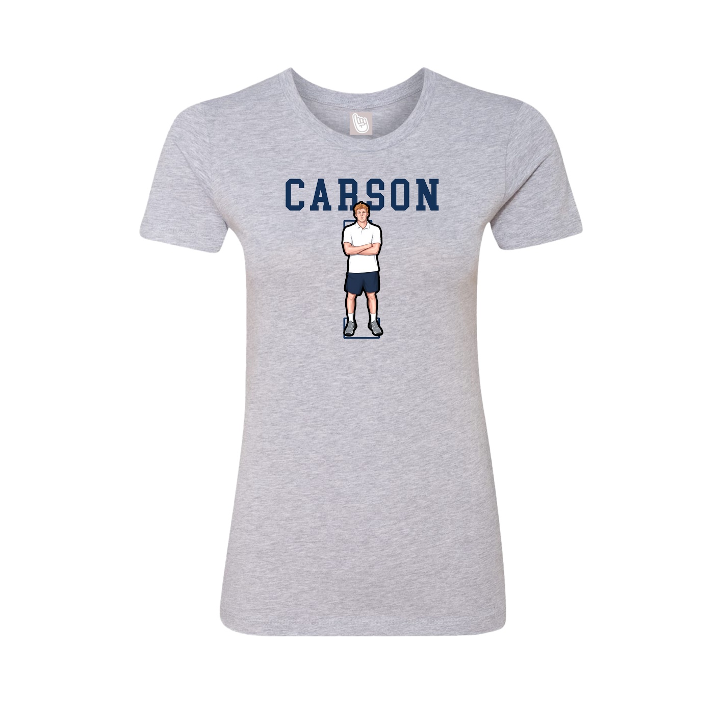 Fitted Women's Tee — Shirsey in Grey