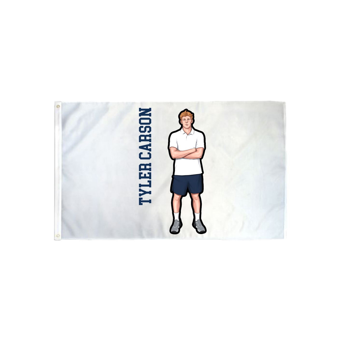 3x5 Flag — Name Vertical in Classic