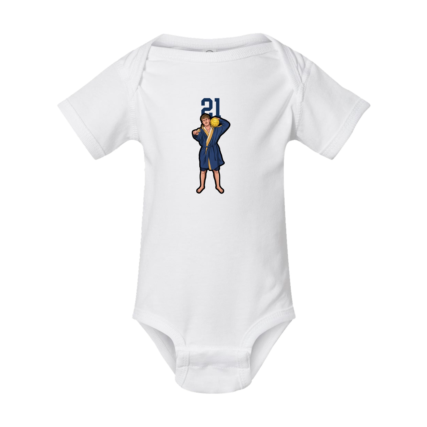 Baby Onesie — Number Top in White