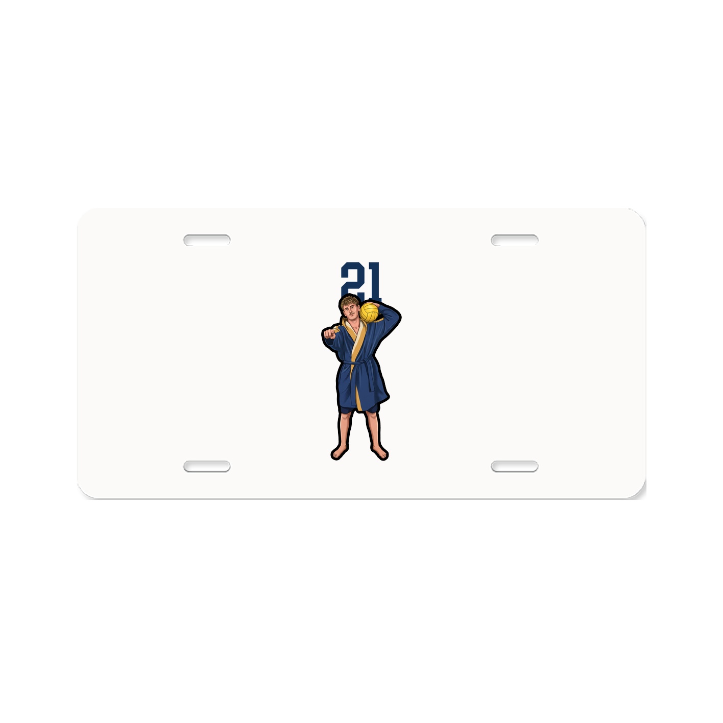 License Plate — Number Top in Classic