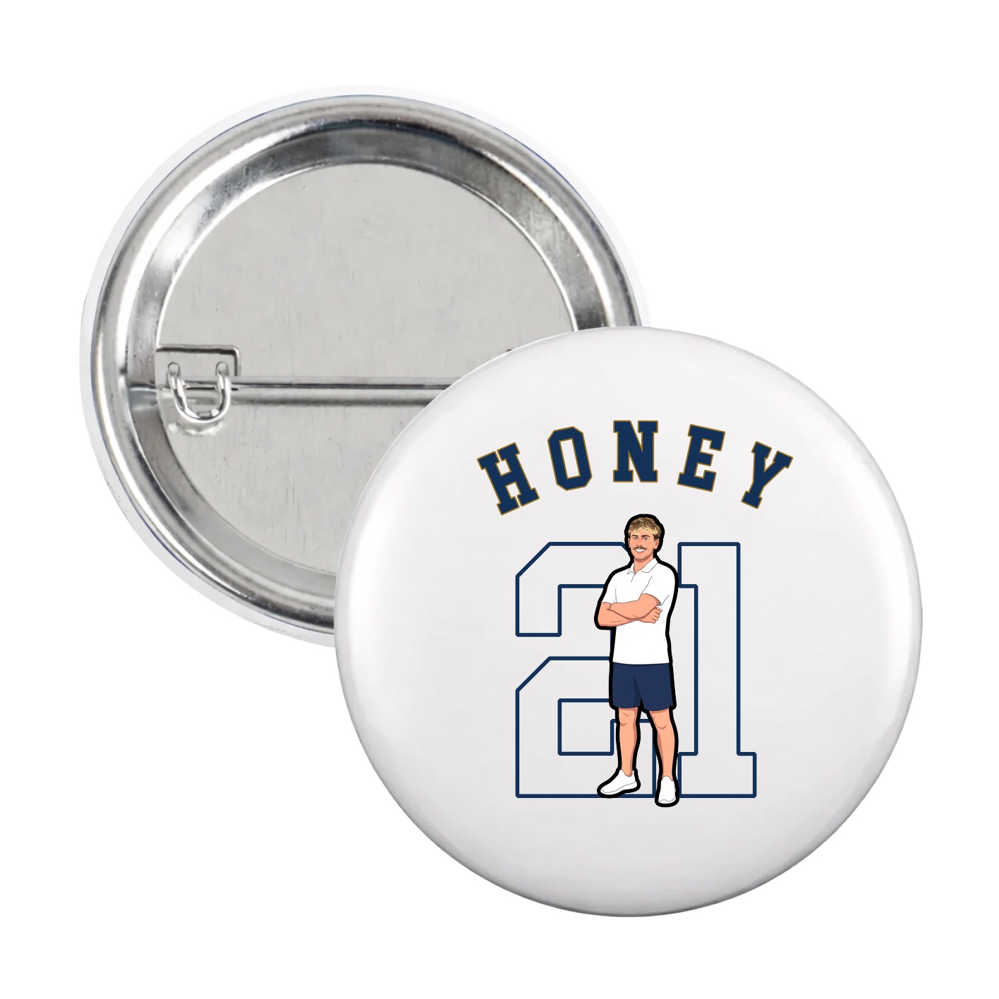 Game Day Button — Shirsey Arch in White