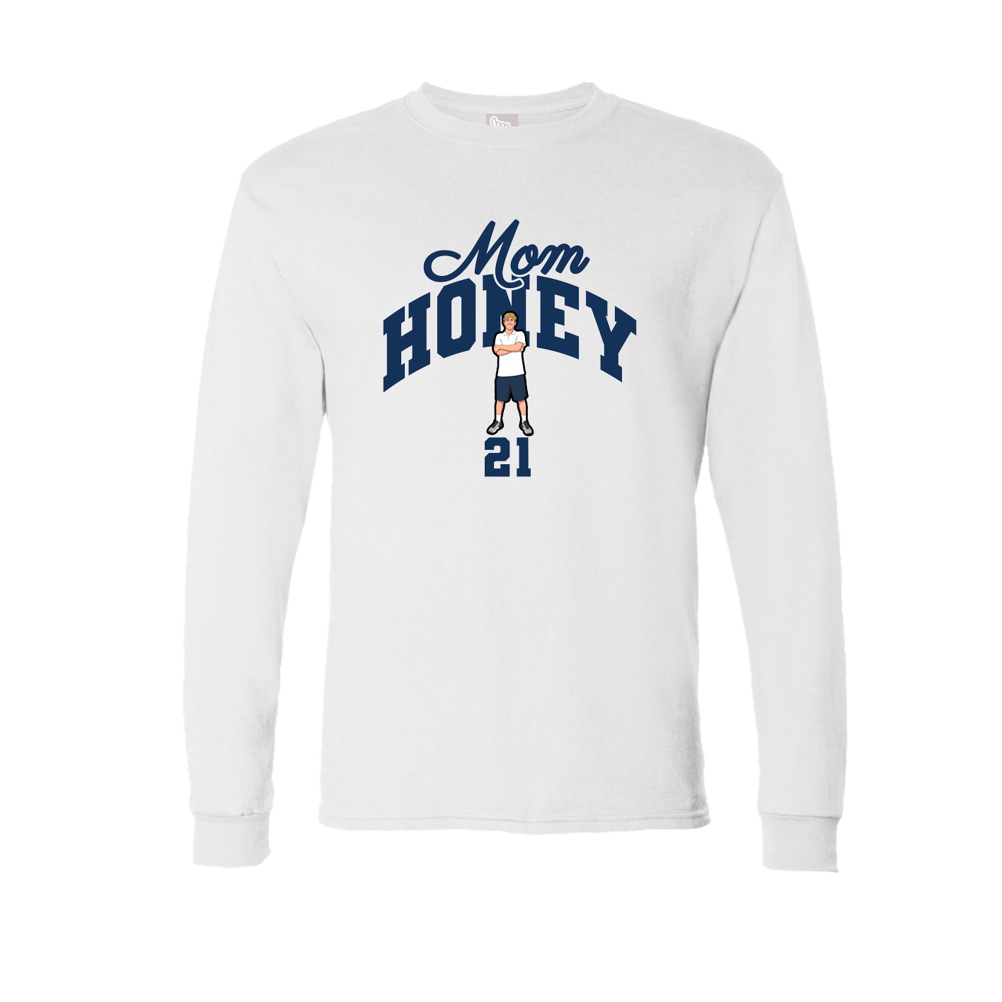 Long Sleeve Tee — Mothers Day Arch in White