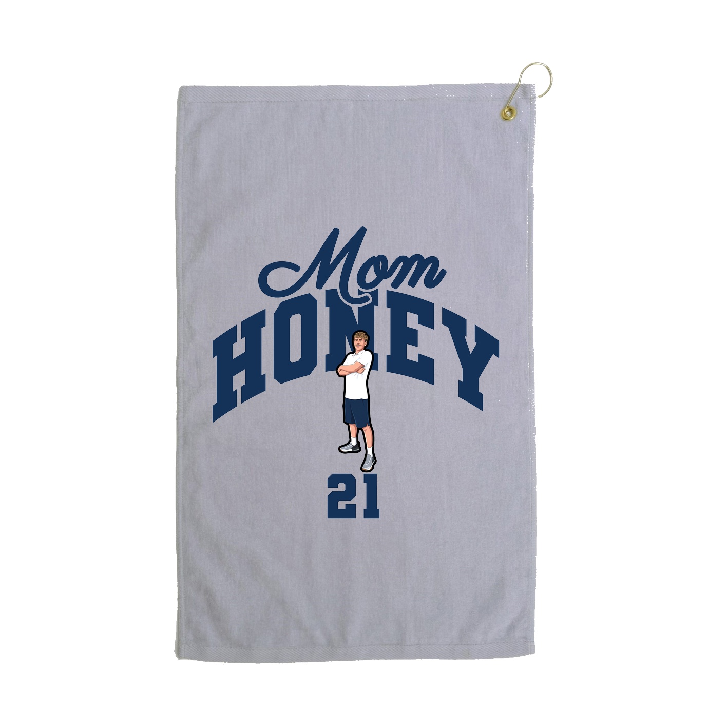 Golf Towel — Mothers Day Arch in Grey