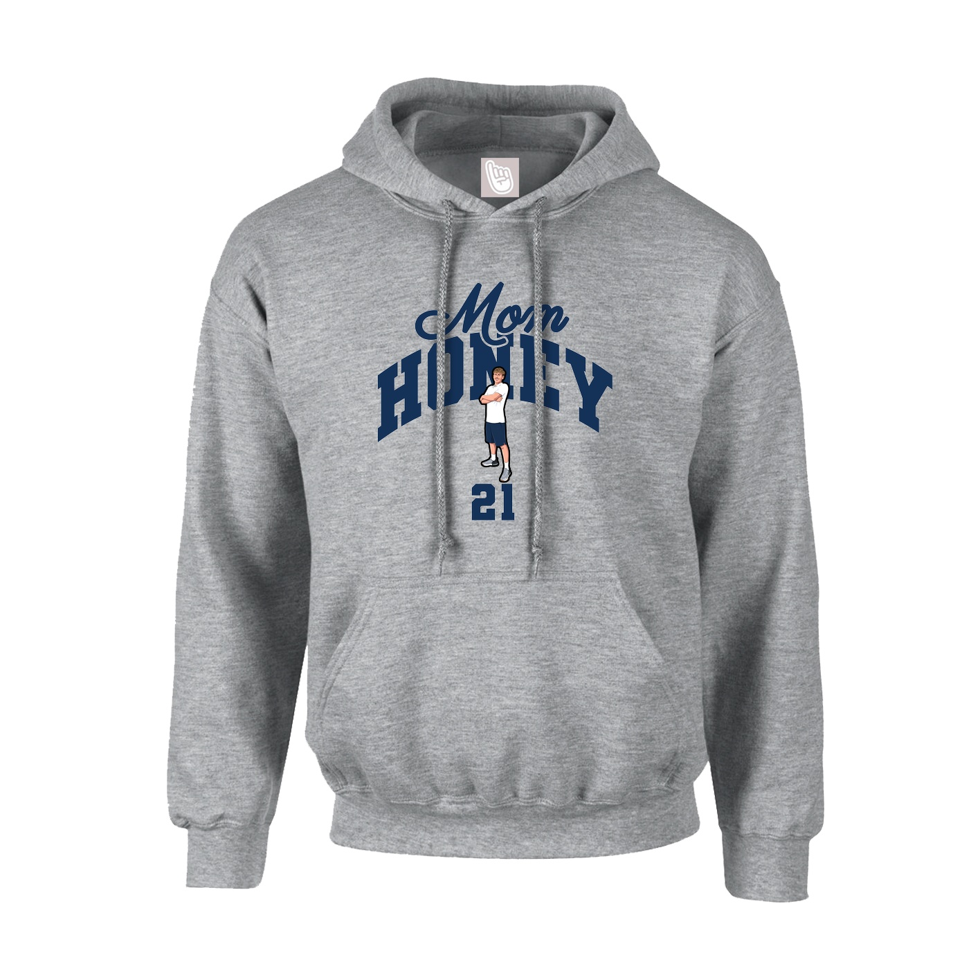 Hoodie — Mothers Day Arch in Grey