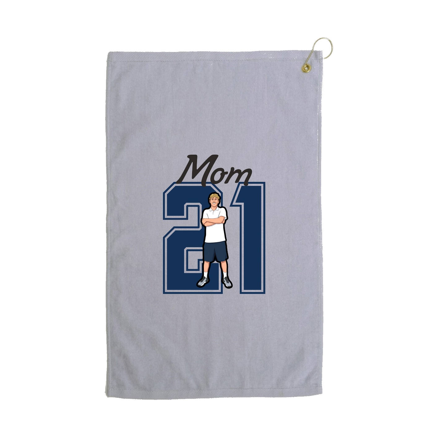 Golf Towel — Mothers Day Shirsey in Grey