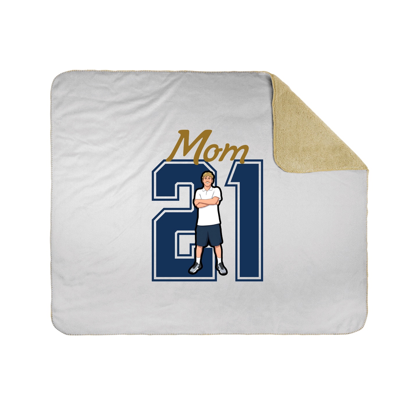 Throw Blanket — Mothers Day Shirsey in White