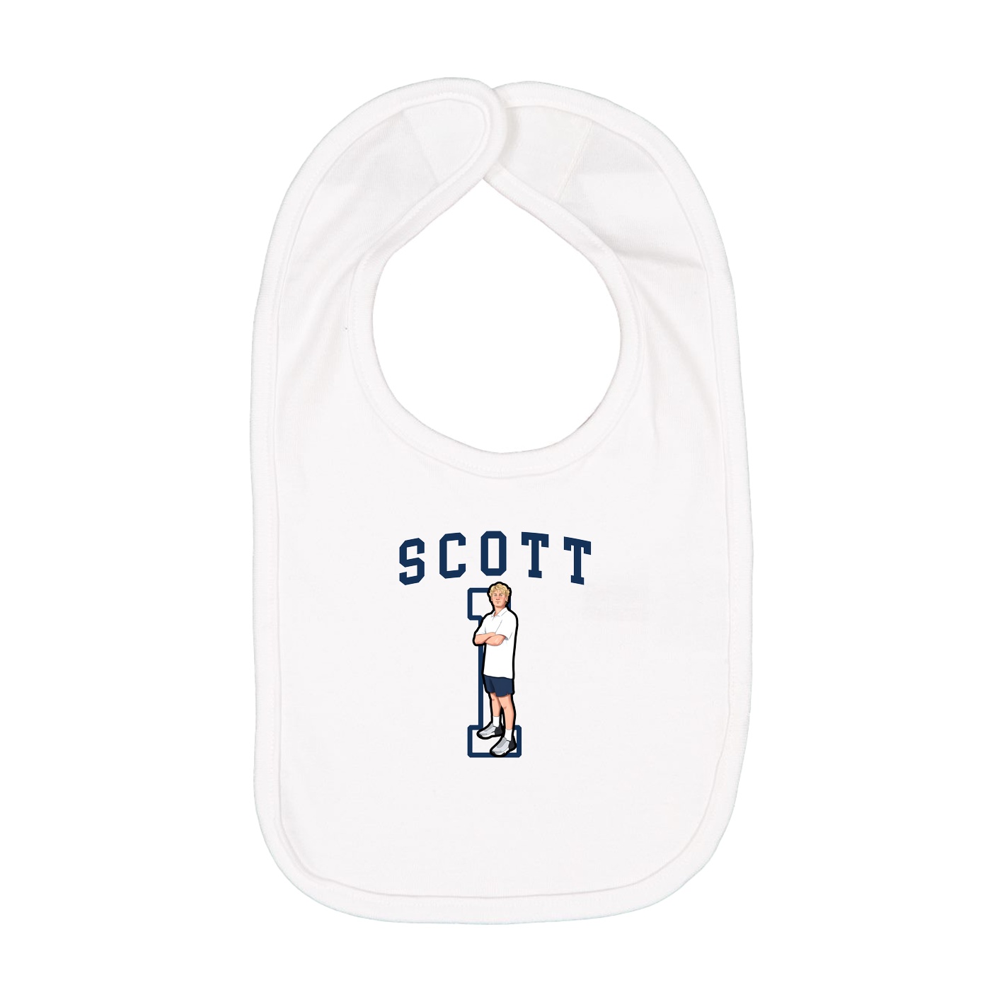 Infant Bib — Shirsey in White