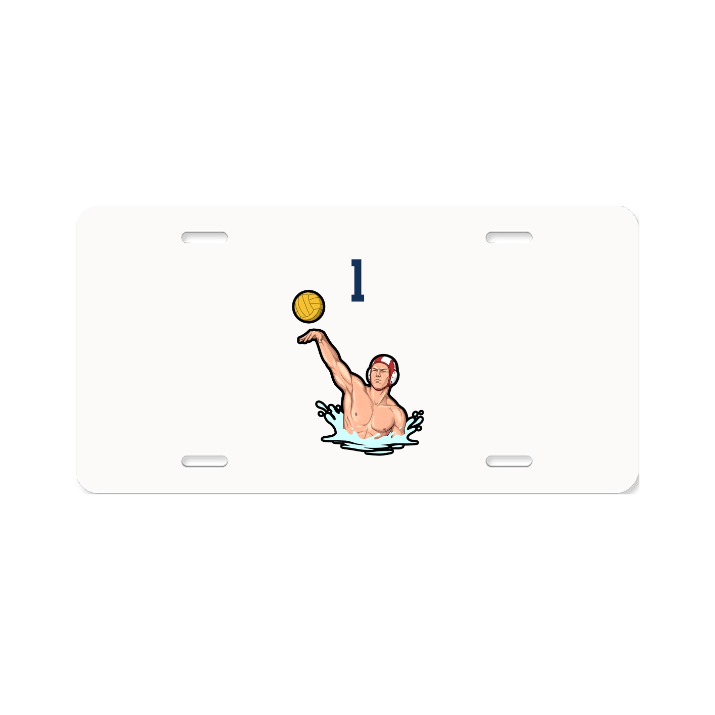 License Plate — Number Top in Classic