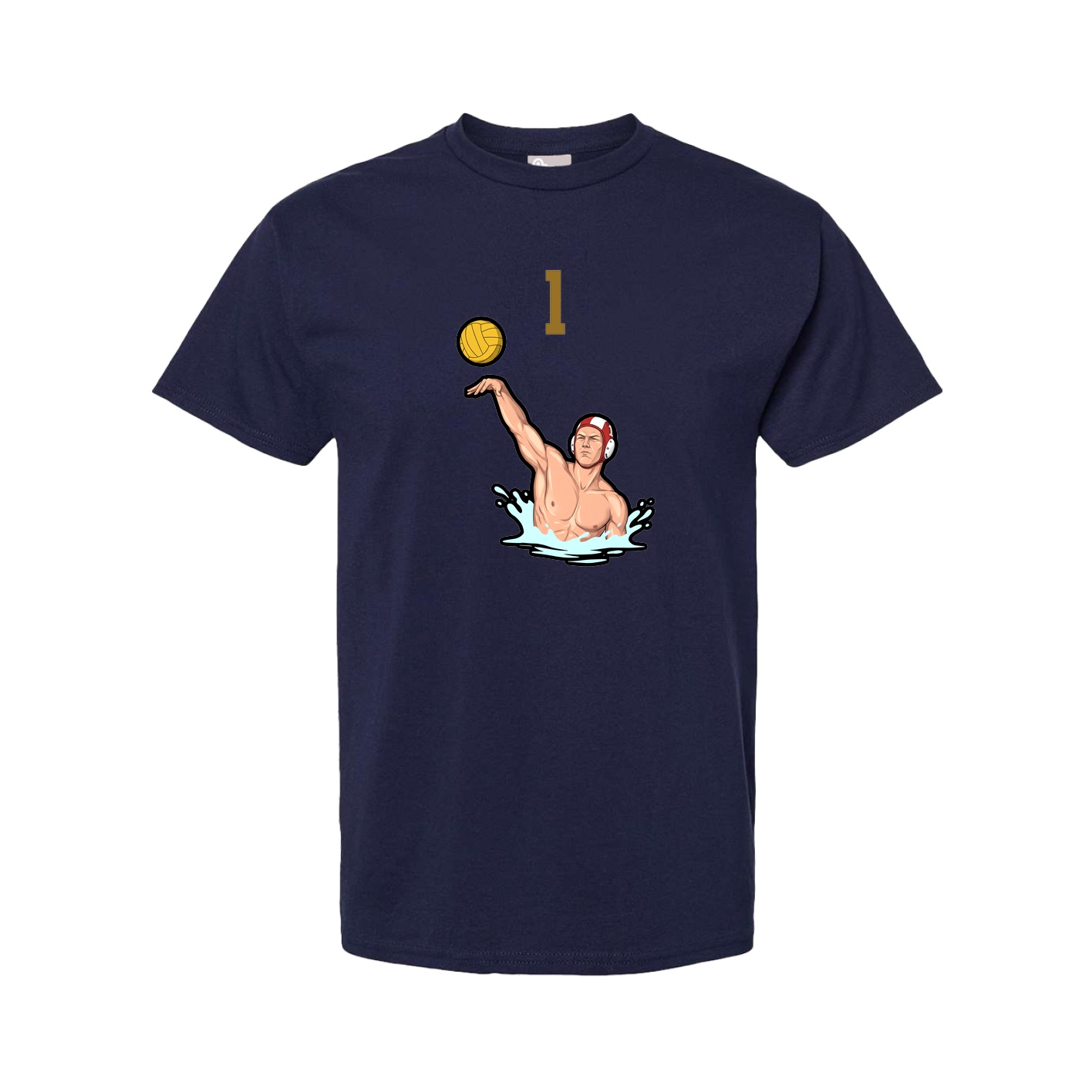 Tee — Number Top in Navy