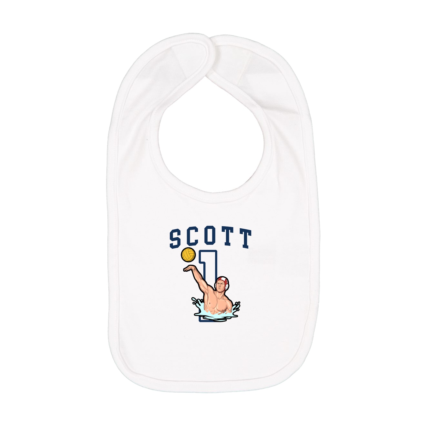 Infant Bib — Shirsey in White