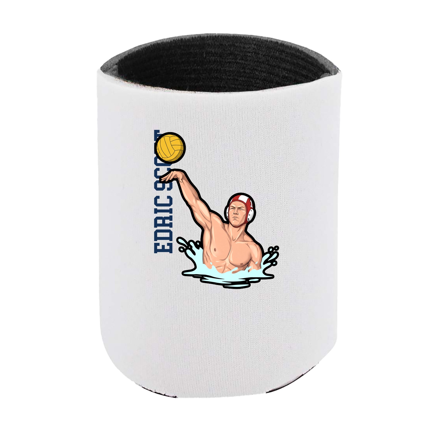 Can Holder — Name Vertical in White