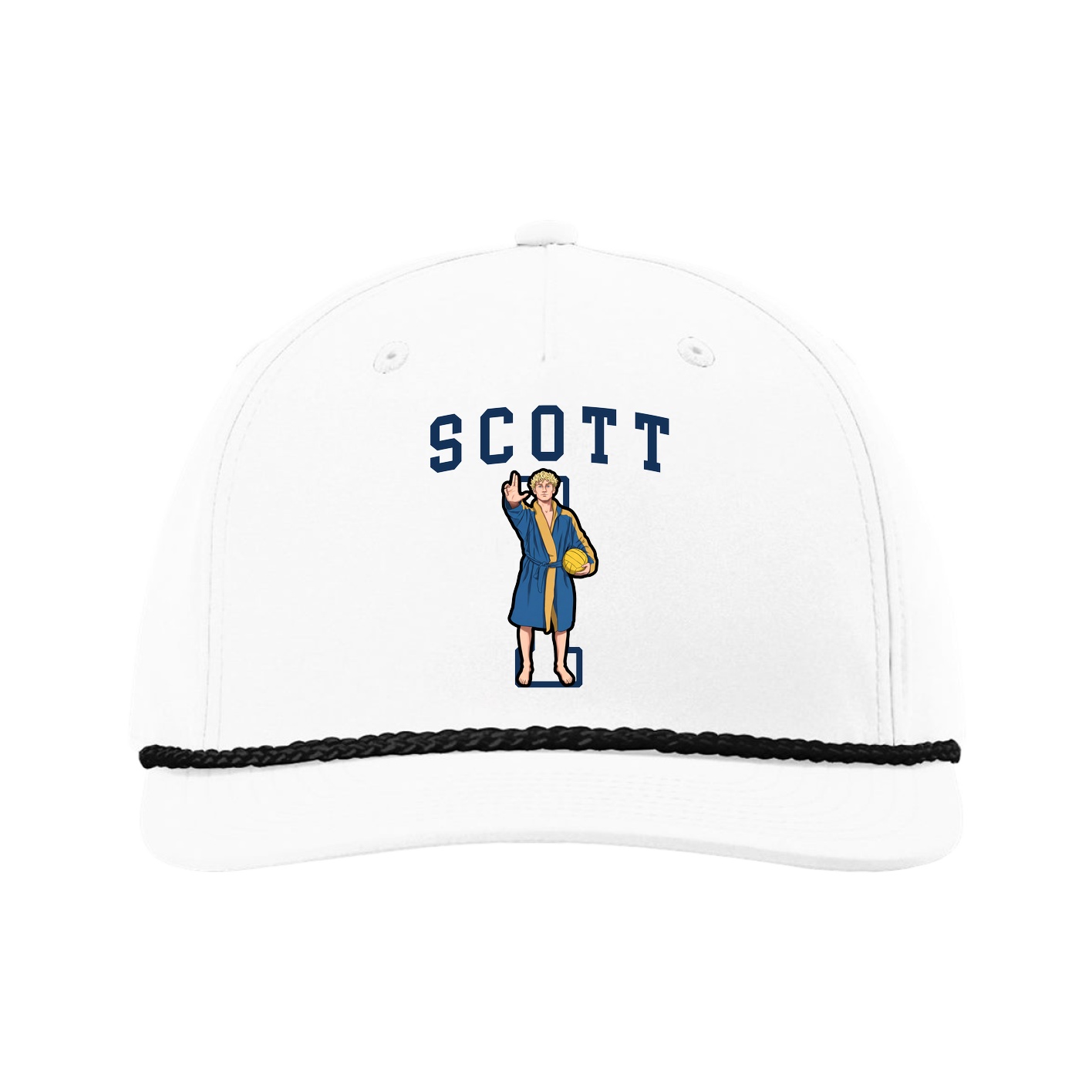 Five-Panel Classic Rope Cap — Shirsey in White