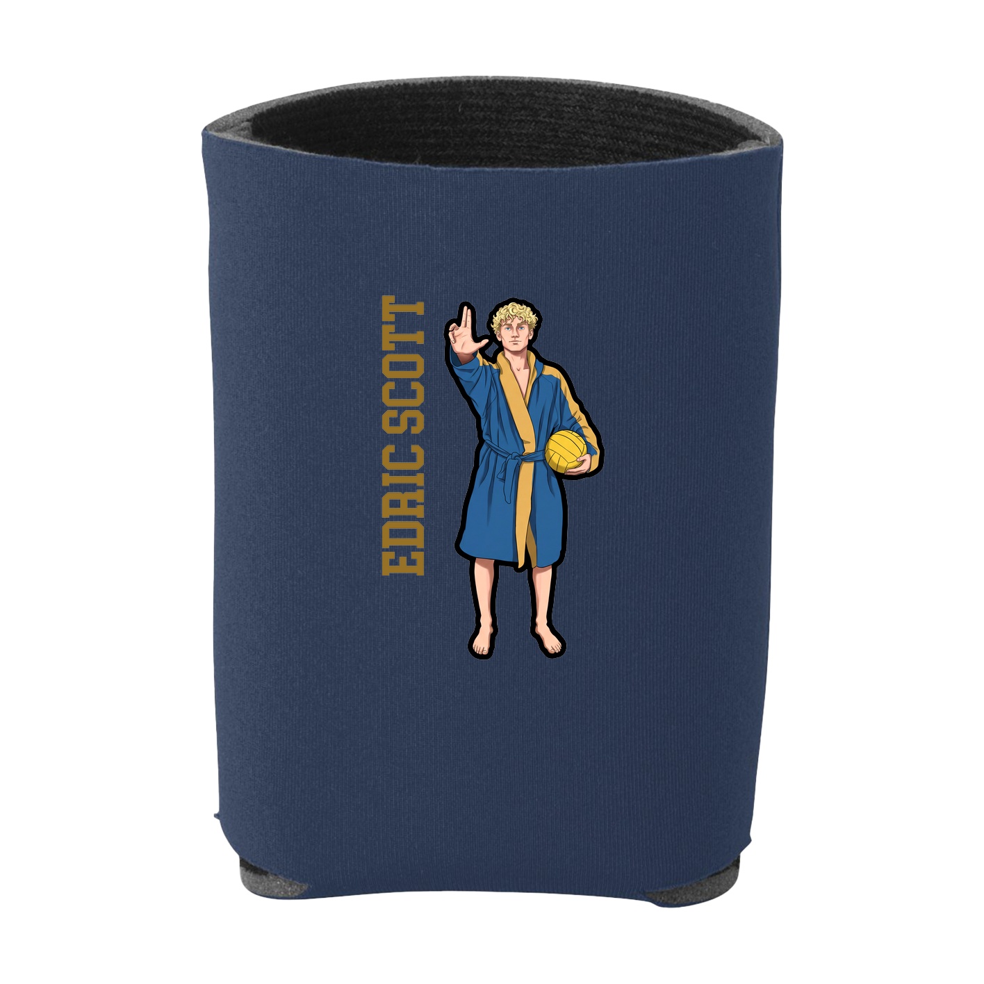 Can Holder — Name Vertical in Navy