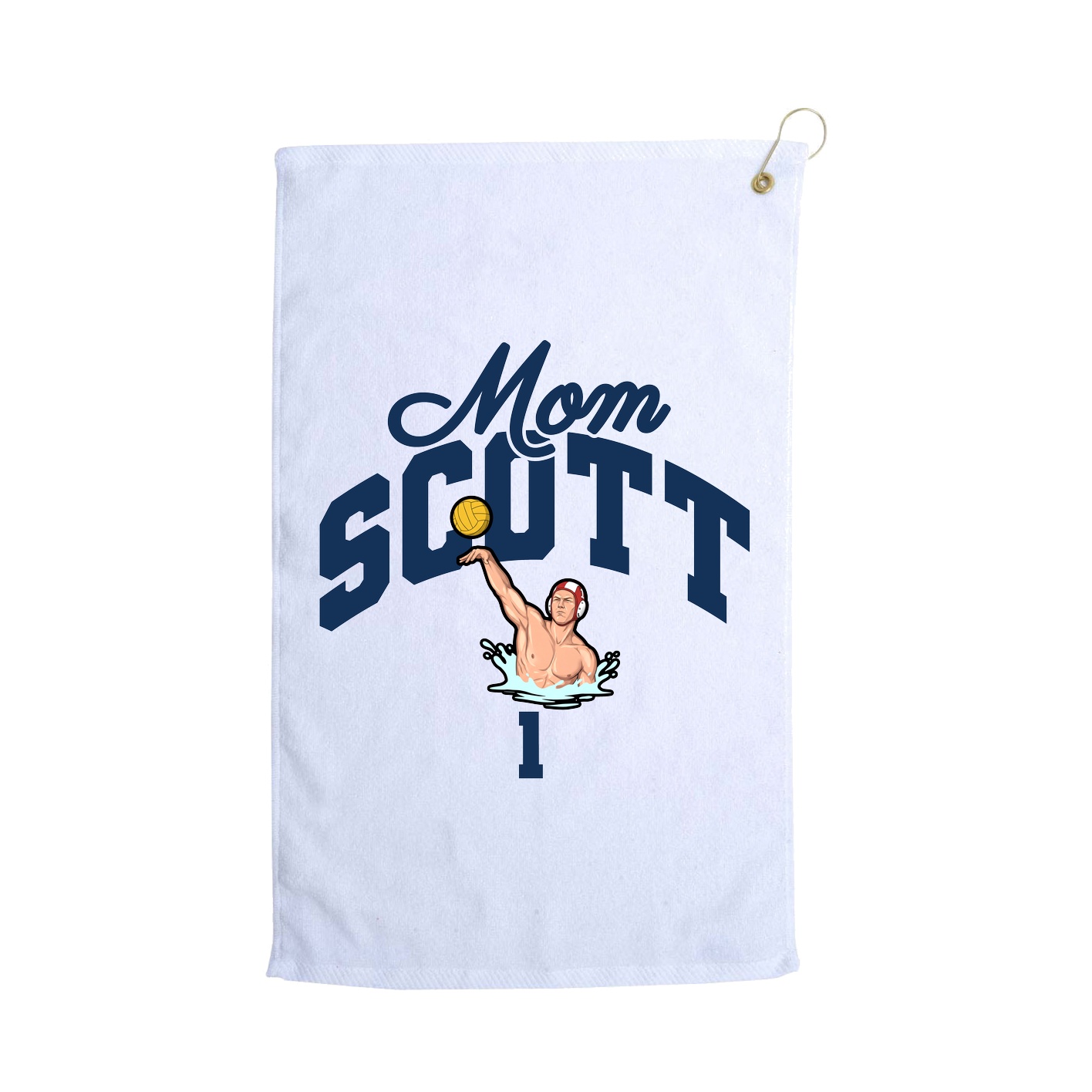 Golf Towel — Mothers Day Arch in White