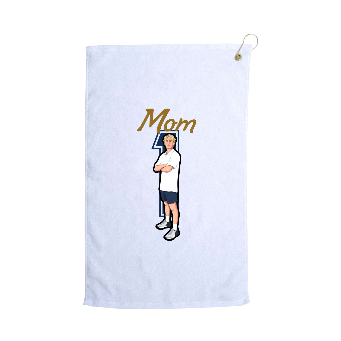 Golf Towel — Mothers Day Shirsey in White