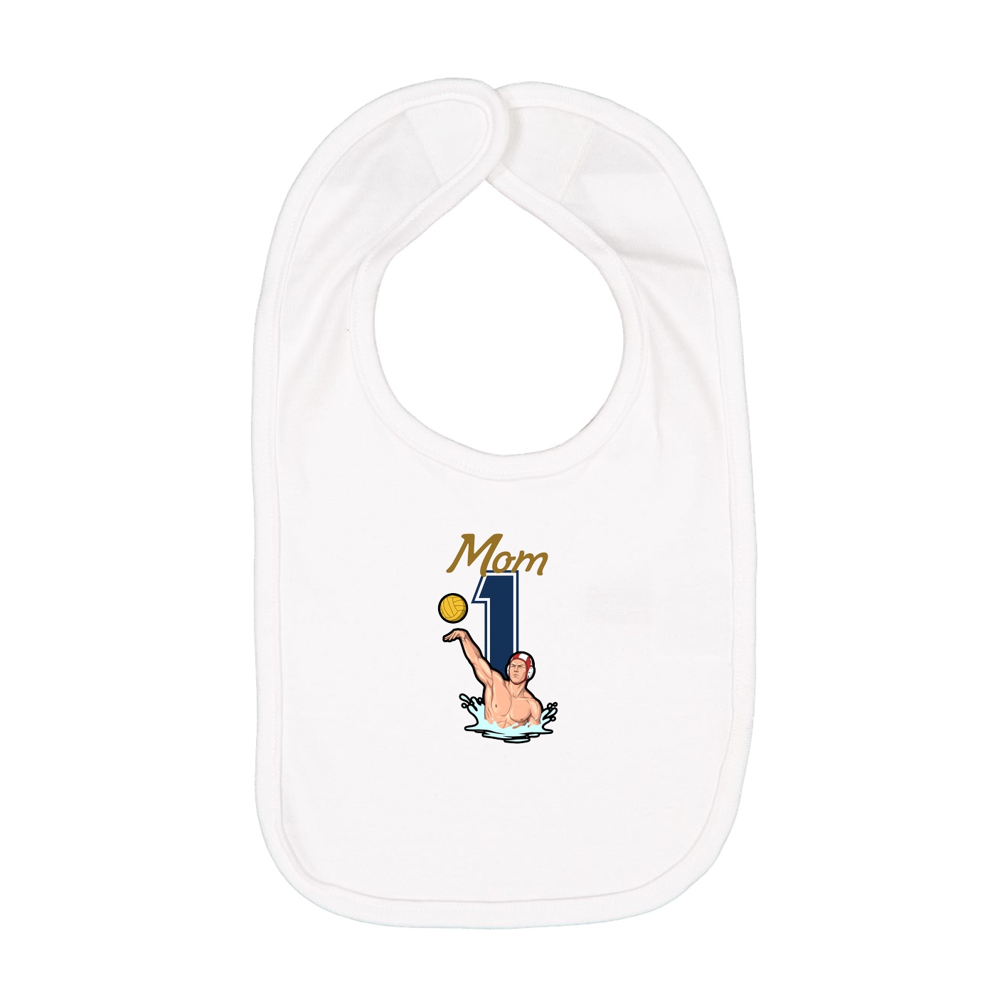 Infant Bib — Mothers Day Shirsey in White
