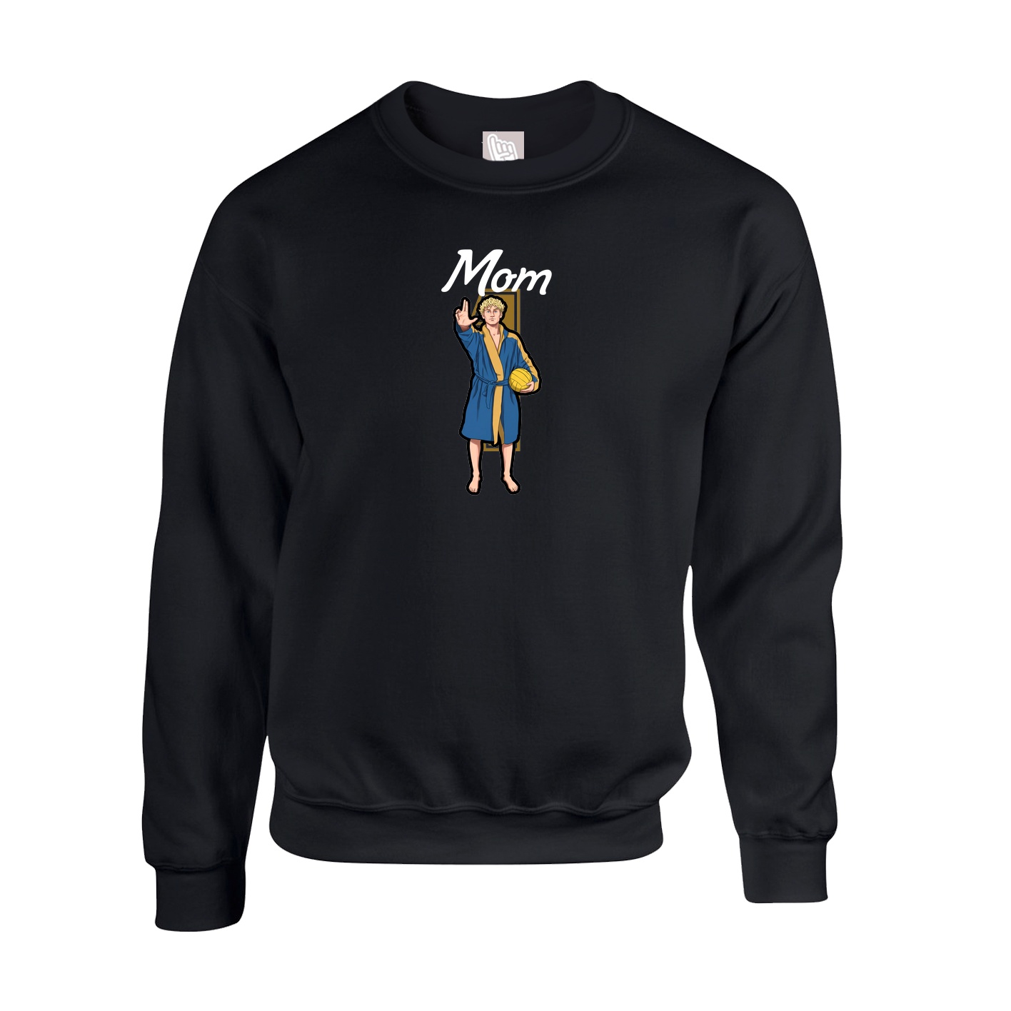 Fleece Crew — Mothers Day Shirsey in Black
