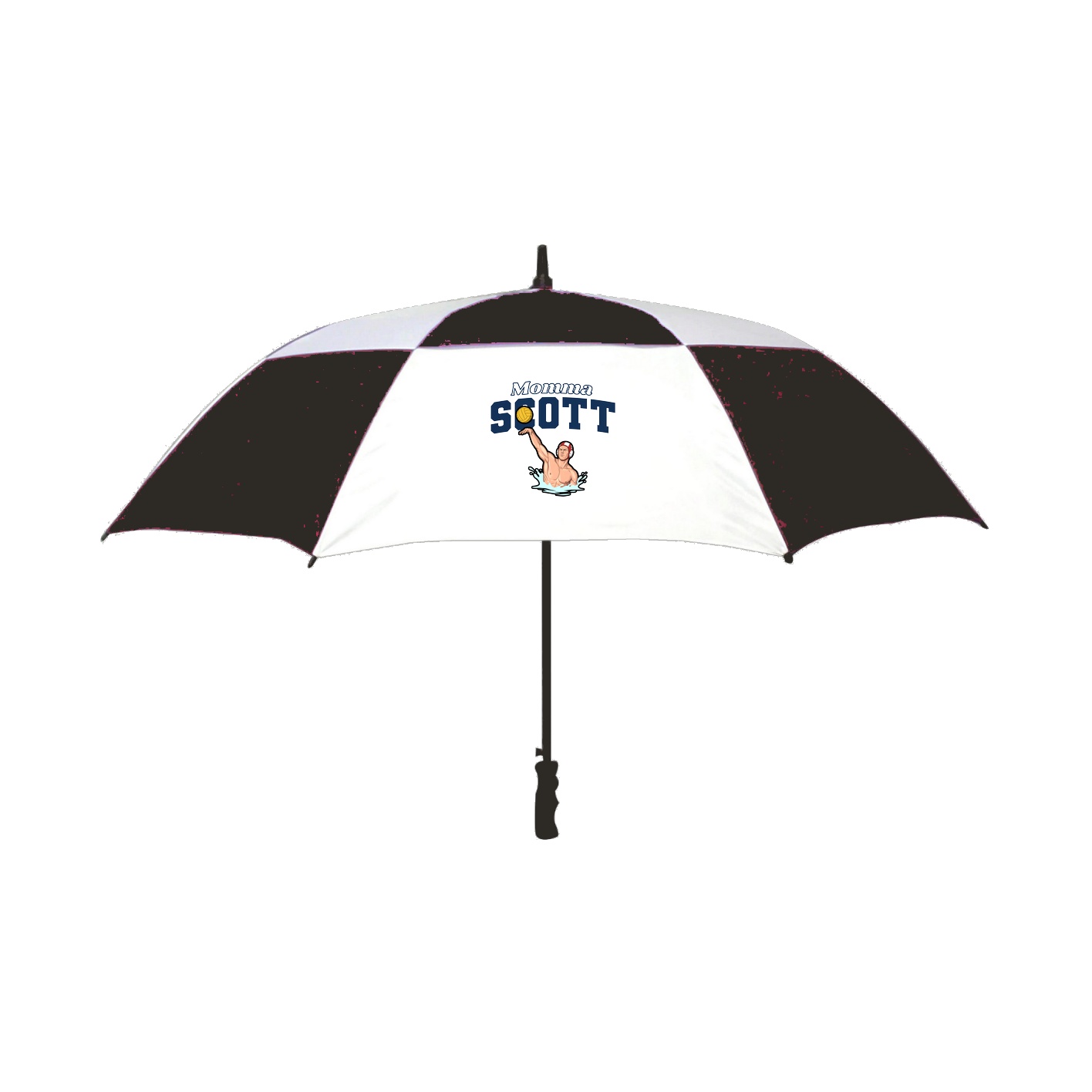 Golf Umbrella — Mothers Day Block in Black