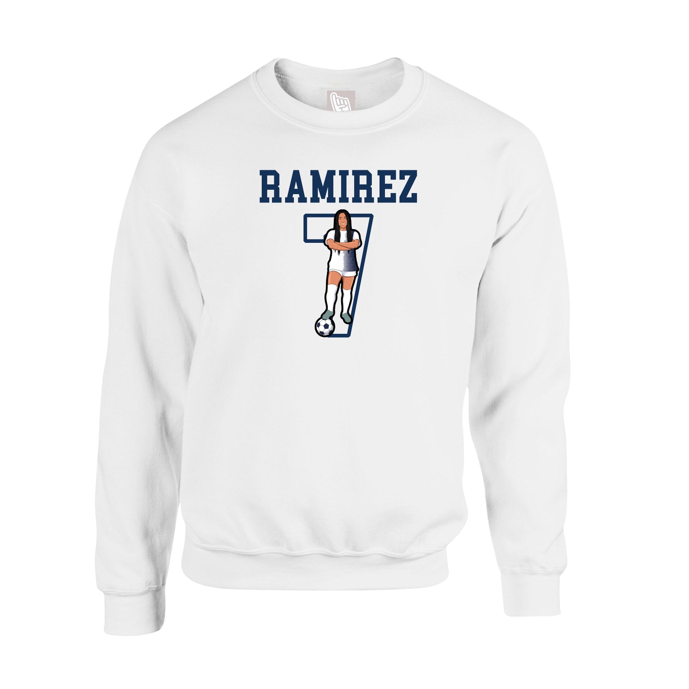 Fleece Crew — Shirsey in White