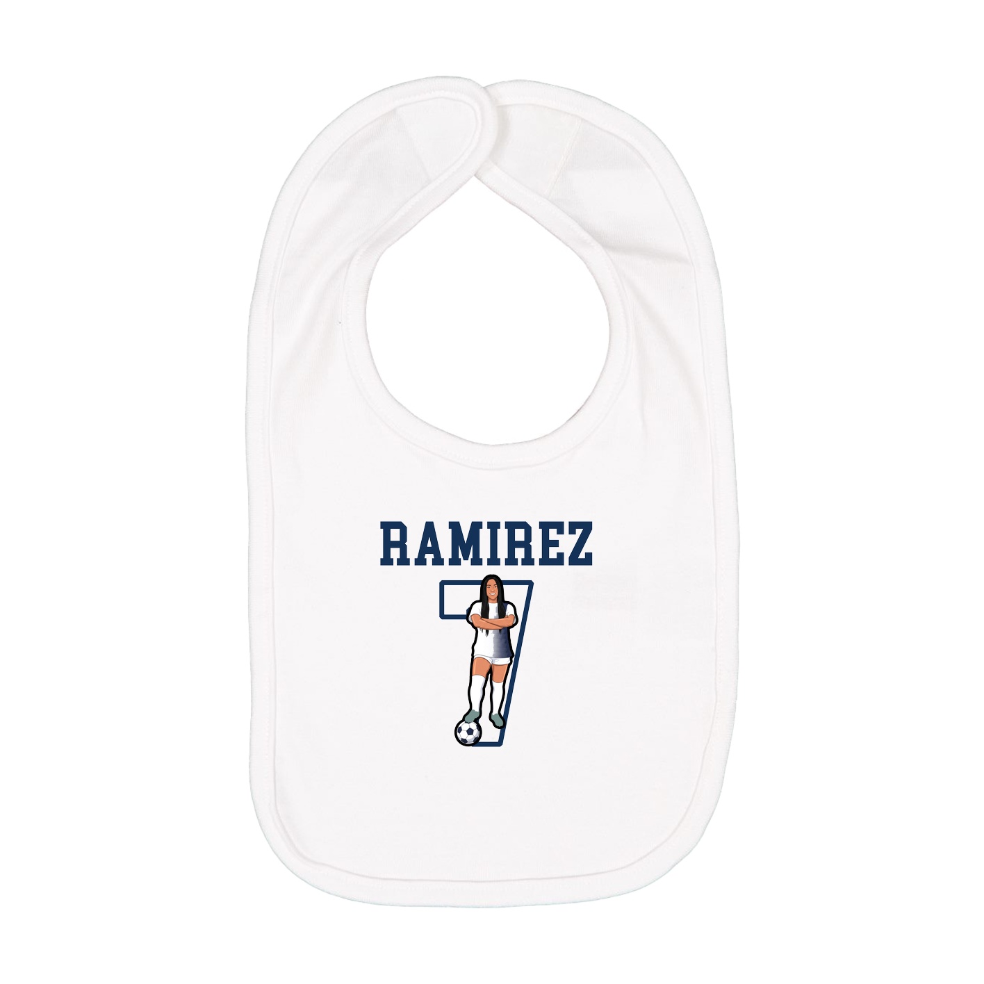 Infant Bib — Shirsey in White