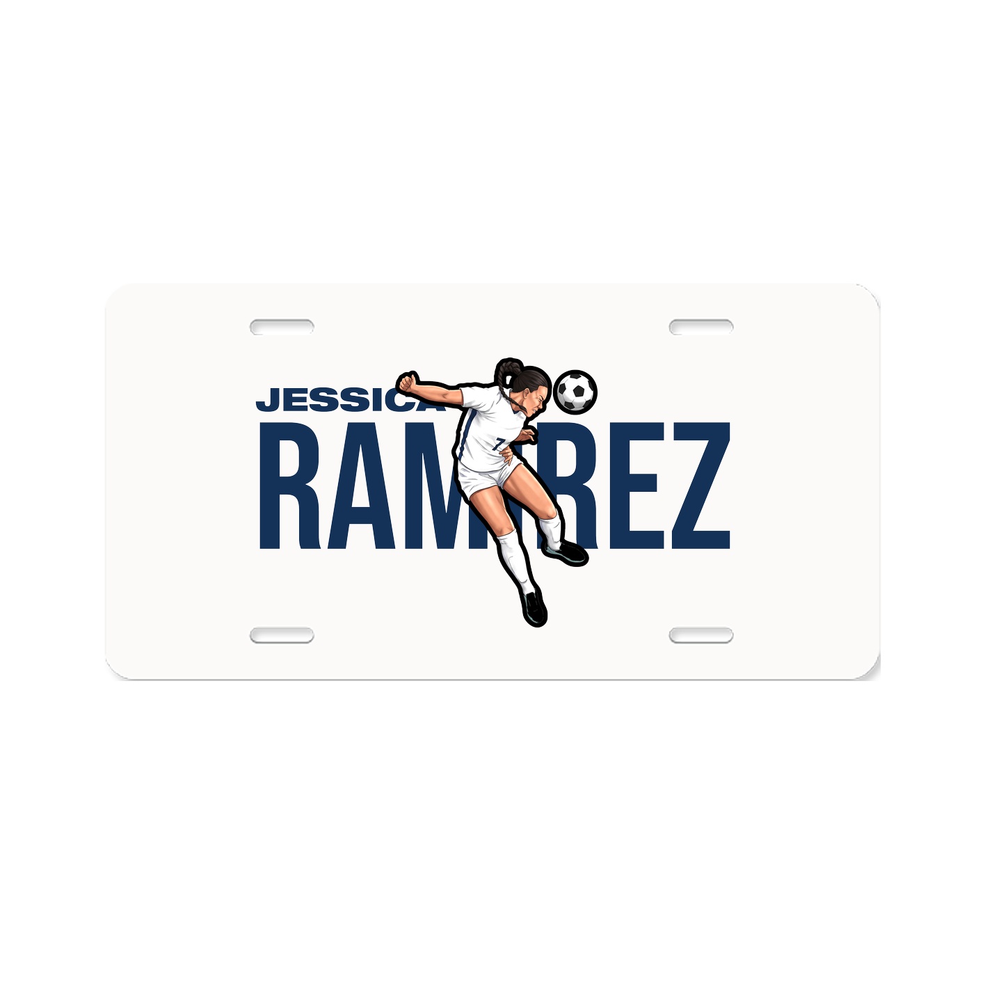 License Plate — Player Name in Classic
